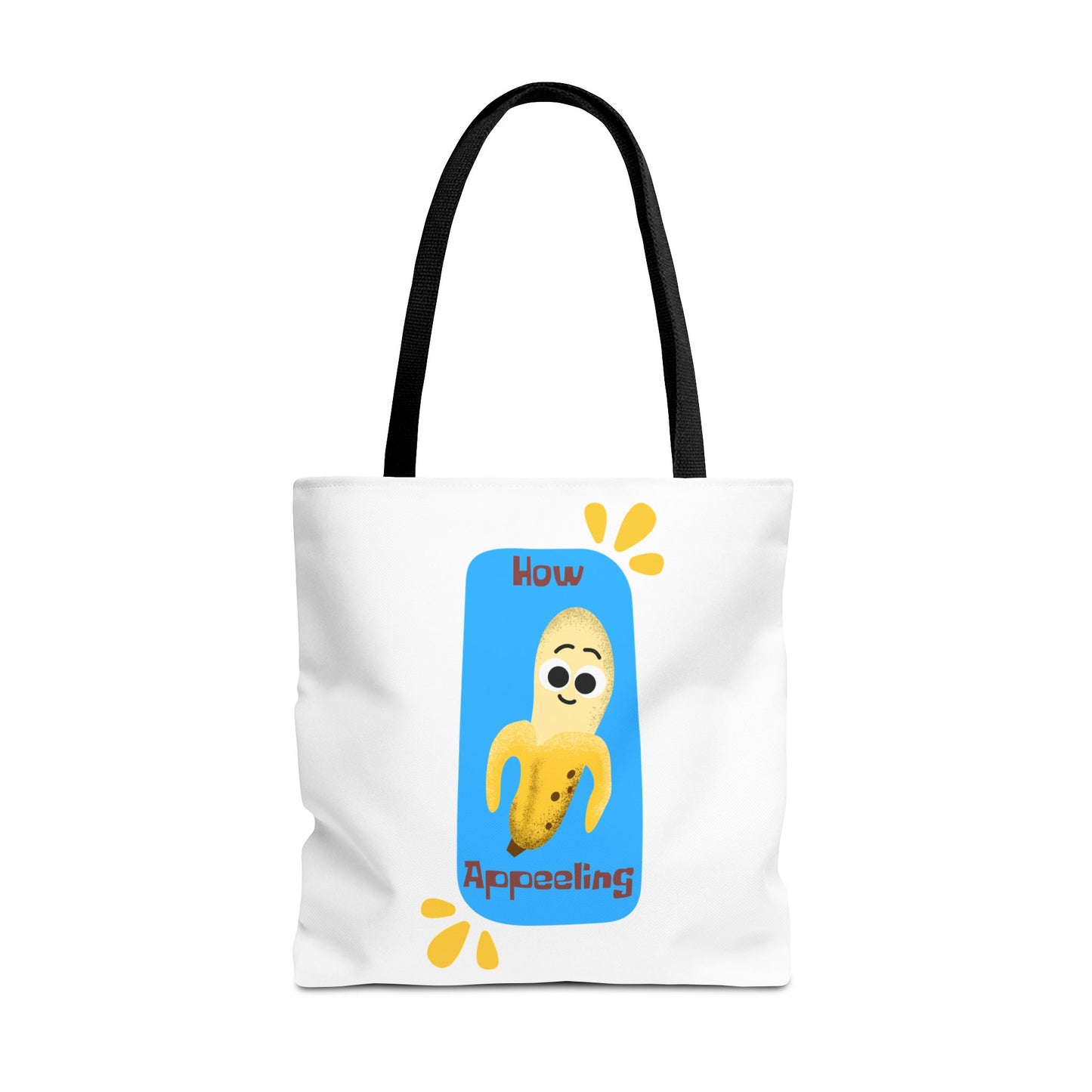 Fun Banana Tote Bag, Cute Shopping Bag, Novelty Bag, Gift for Fruit Lovers, How Appealing Bag, Eco-Friendly Tote