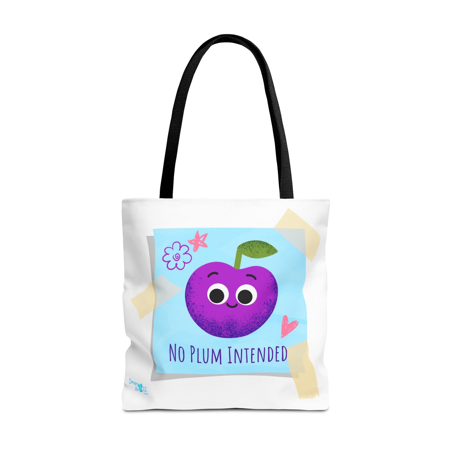 Cute 'No Plum Intended' Tote Bag | Perfect for Groceries, Beach Days, Shopping, Gifts, & Everyday Use