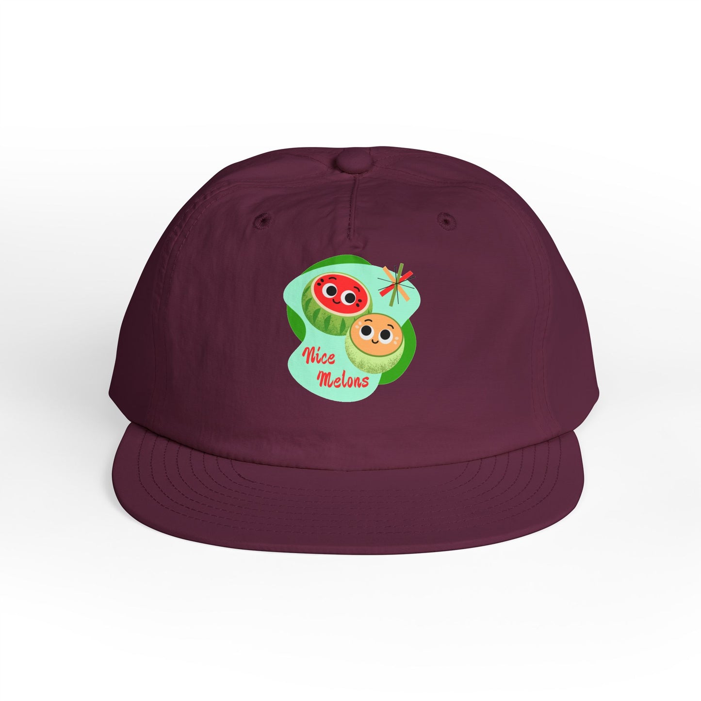 Cute Surf Cap, Summer Hat, Beach Cap, Funny Cap, Gift for Surfers, Nice Melons Graphic
