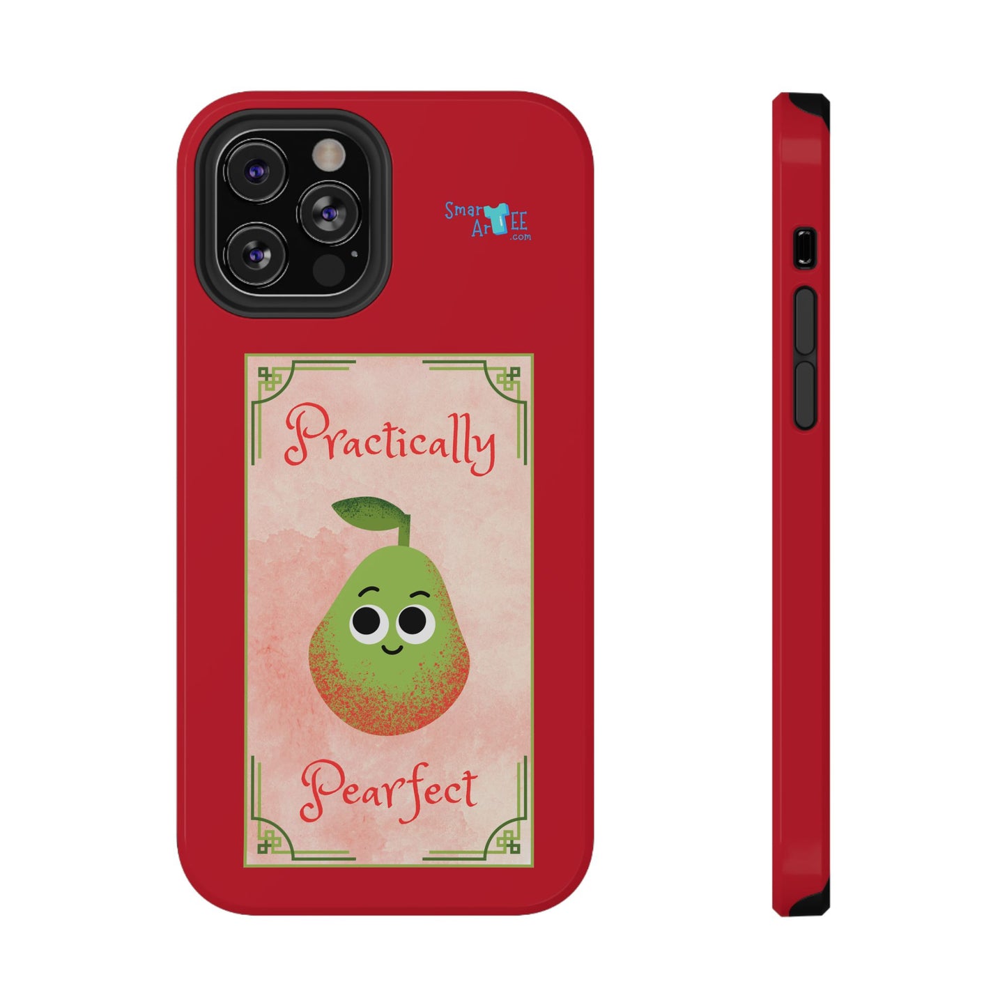 Cute Impact-Resistant Phone Case - Practically Pearfect, Fun Gift for Kids, Durable Phone Cover, Unique Phone Accessory, Youthful Style