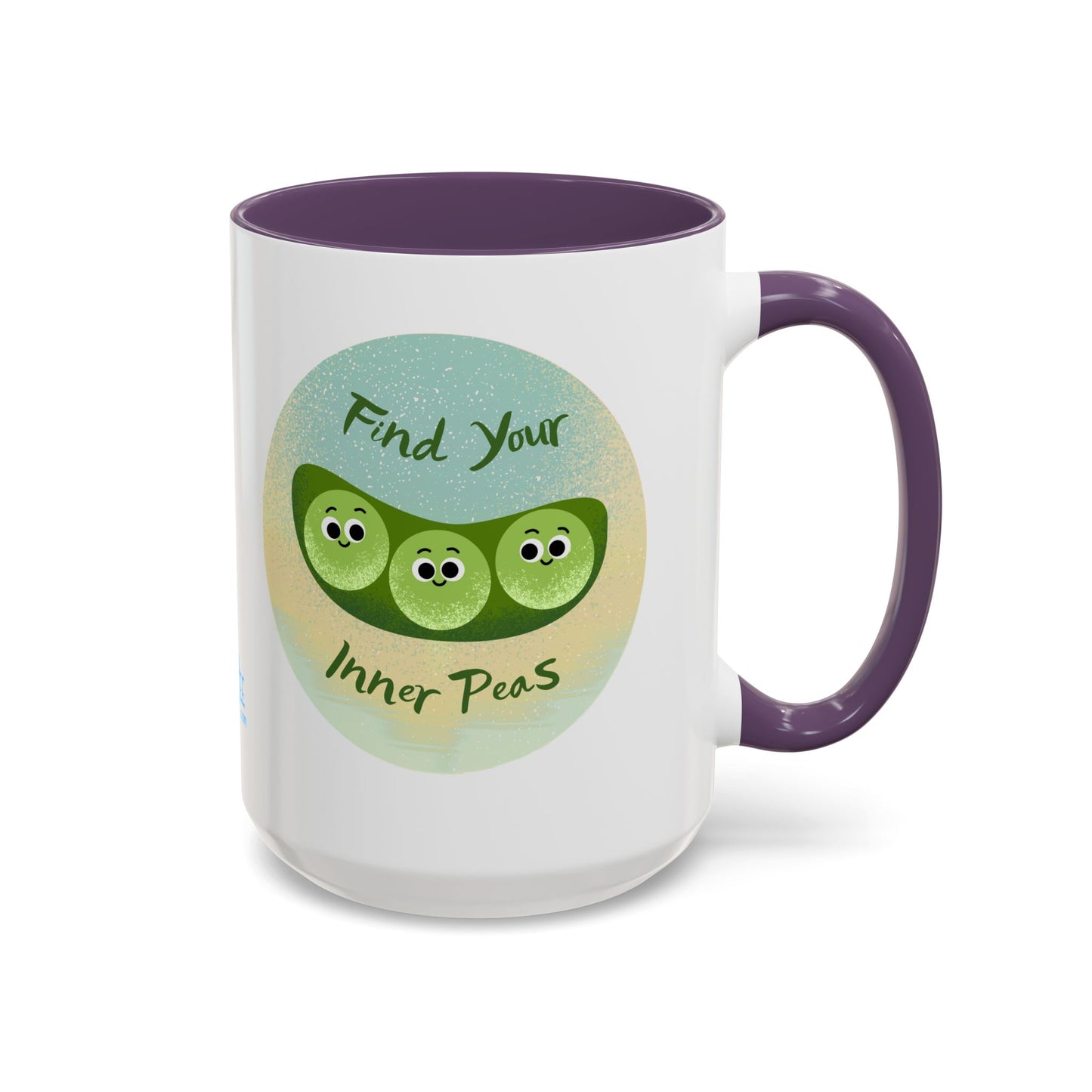 Find Your Inner Peas Coffee Mug - Fun Gift for Veggie Lovers, Cute Tea Cup, Green Peas Decor, Eco-Friendly Kitchenware, Whimsical Drinkware