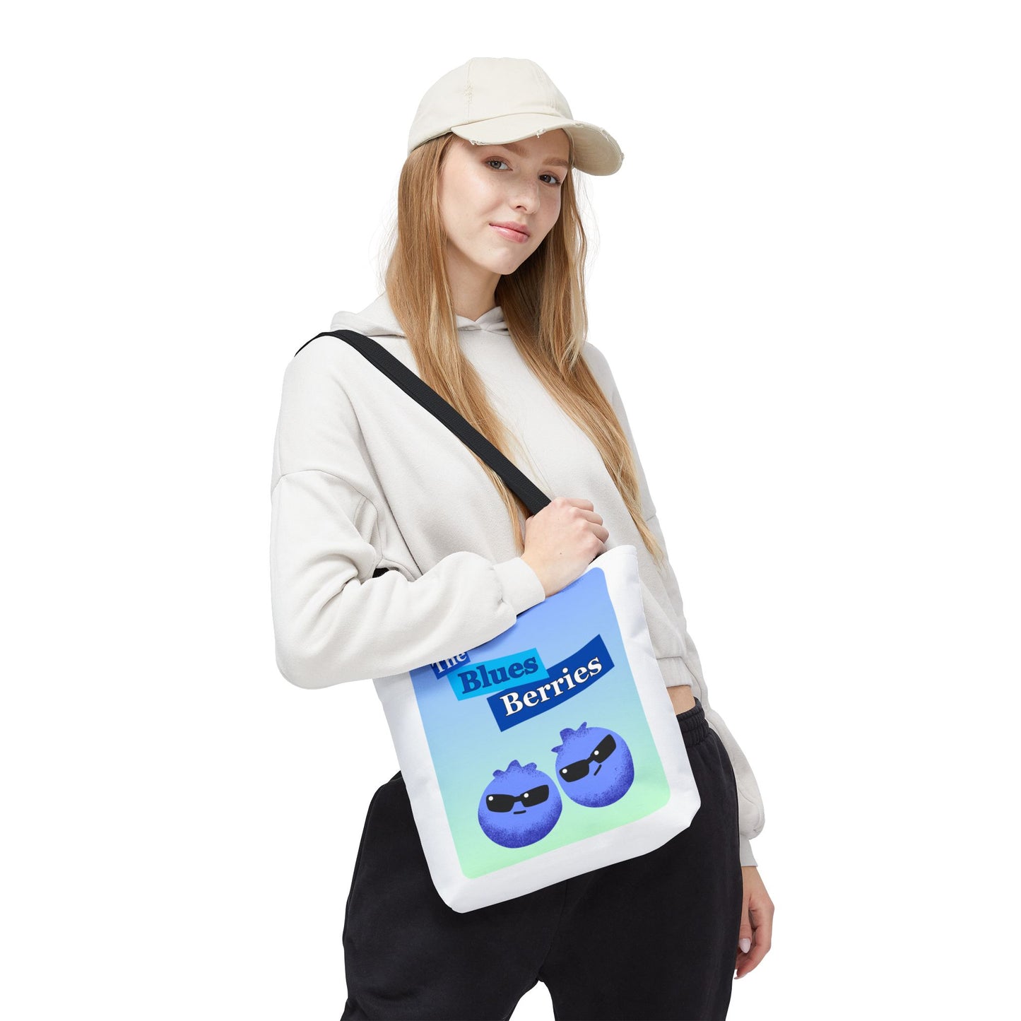 Sassy Blues Berries Tote Bag | Fun Berry Art, Grocery Shopping, Beach Day, Gift for Berry Lovers, Eco-Friendly Bag