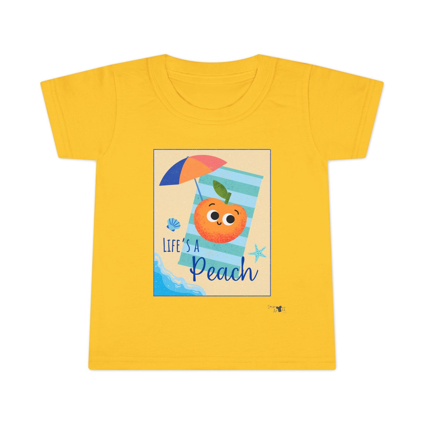 Toddler Summer Shirt - Life is a Peach Design, Cute Kids Tee, Beachwear, Summer Outfit, Family Vacation Shirt, Toddler Apparel