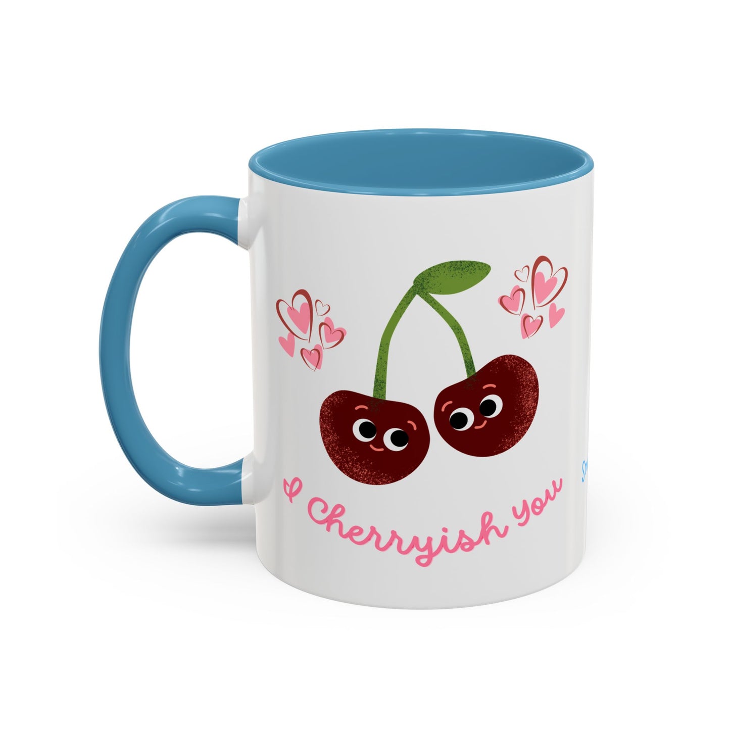 Cute Cherryish Coffee Mug, Cherry Mug, Love Mug, Valentine's Day Gift, Friendship Gift, Cute Coffee Lover's Gift
