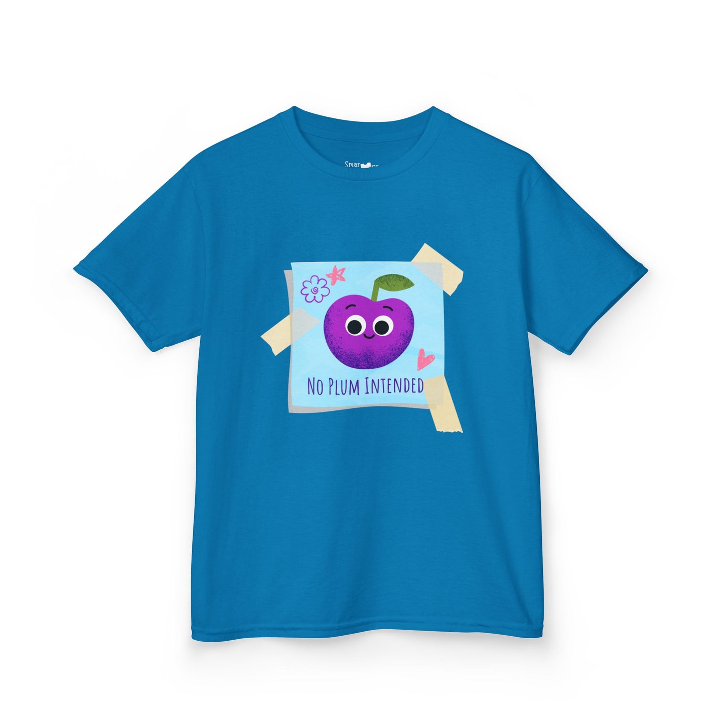 Kids Graphic Tee, Funny Kids Pun Shirt, Cute Apparel for Children, No Plum Intended Design, Birthday Gift, Everyday Wear