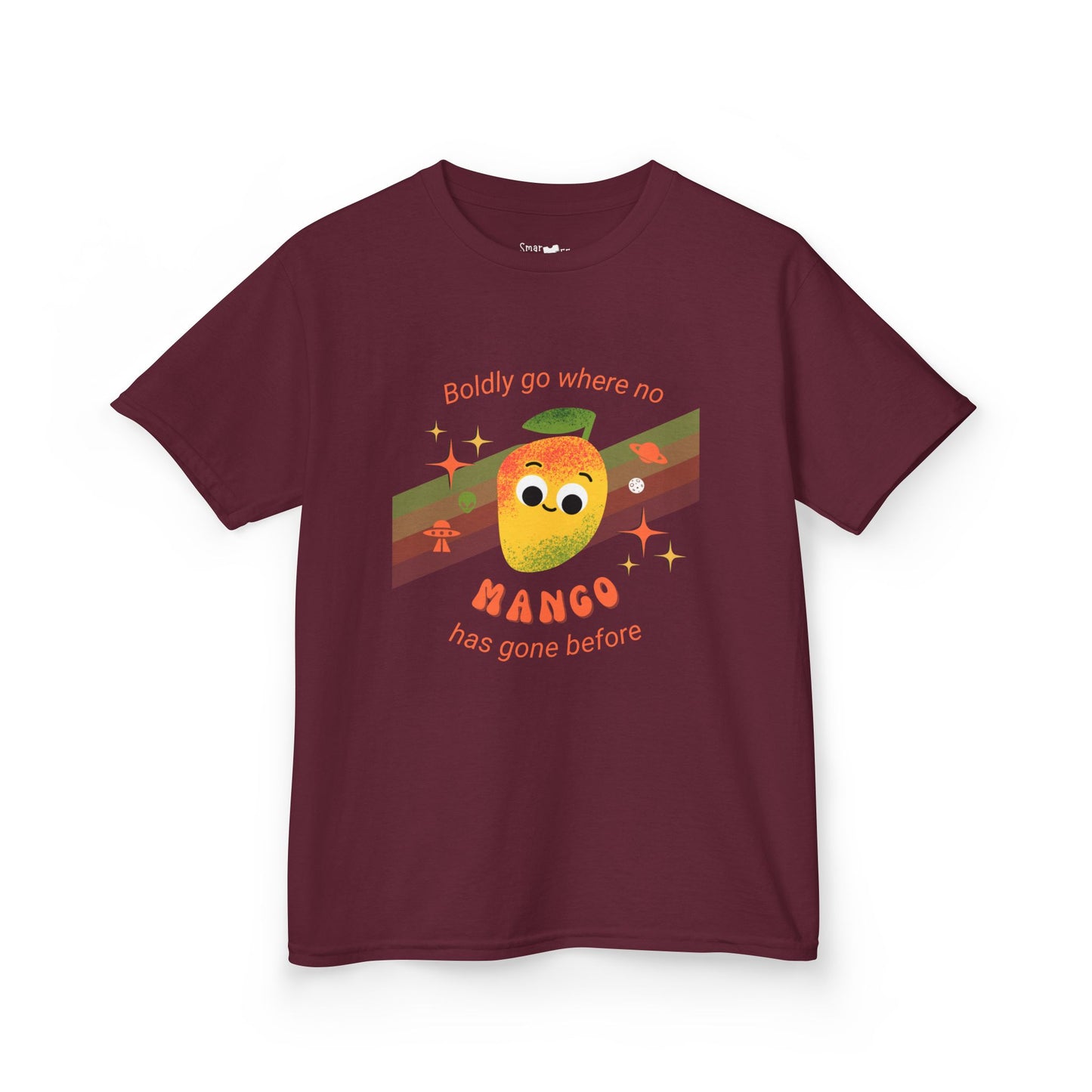 Mango Adventure Kids Tee, Fun Summer Shirt, Cute Gift for Kids, Playful Cotton Tee, Birthday Gift Idea