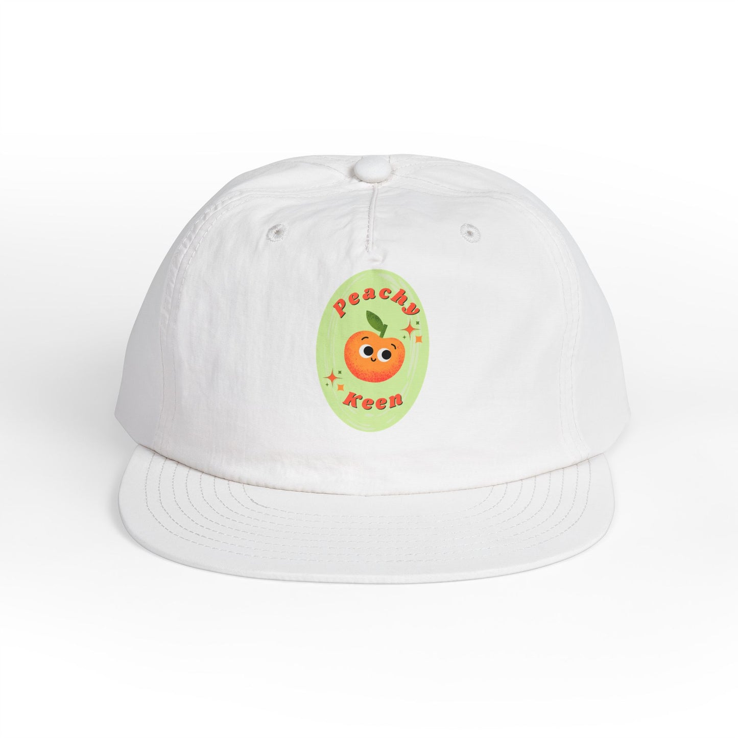 Cute Peach Pun Surf Cap, Trendy Beach Ready Hat, Casual Outdoor Accessory, Autumn Vibes, Trendy Gift