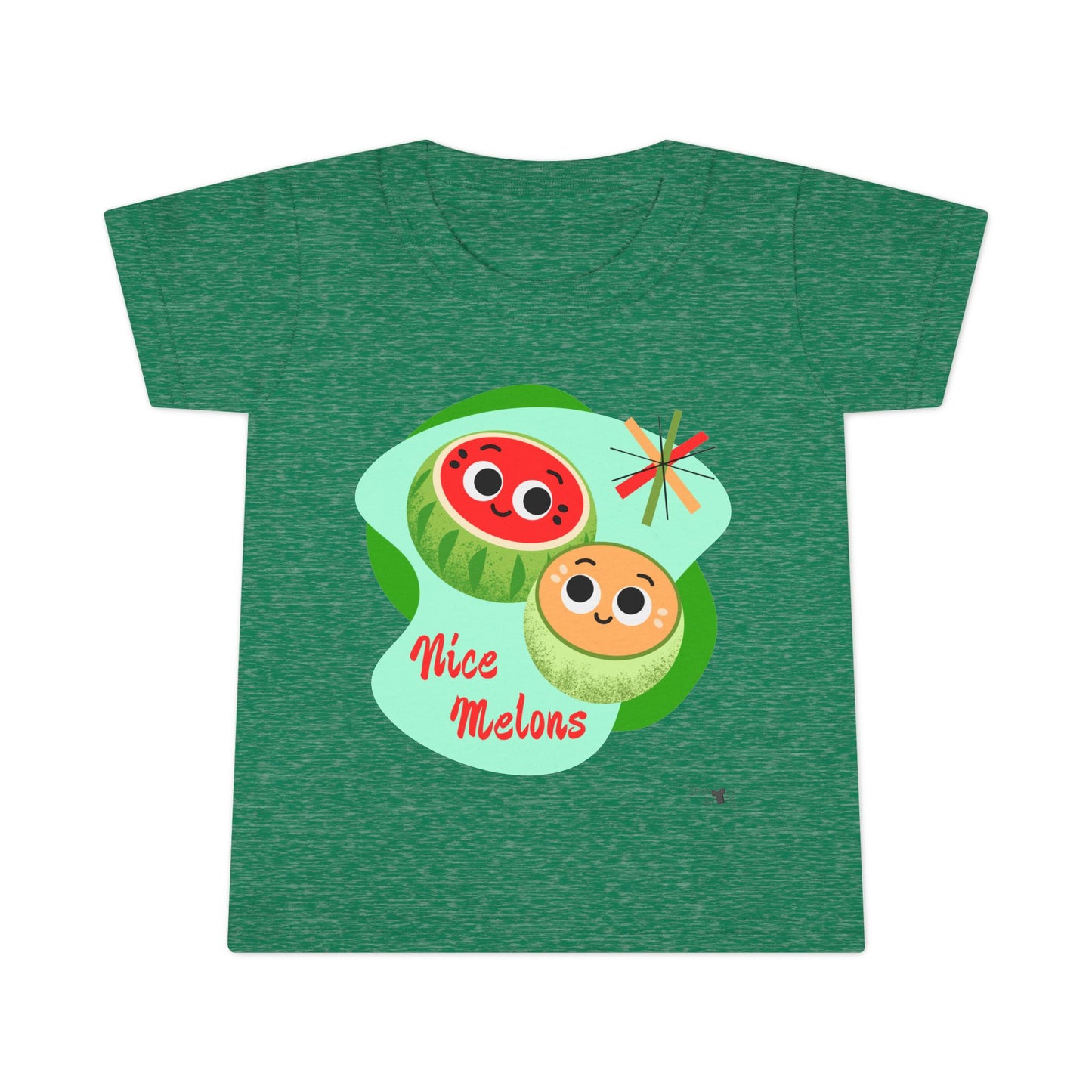 Cute Toddler Shirt with 'Nice Melons' Design, Kids Summer Tees, Boys and Girls Gift, Playful Cotton Top, Adorable Birthday Outfit