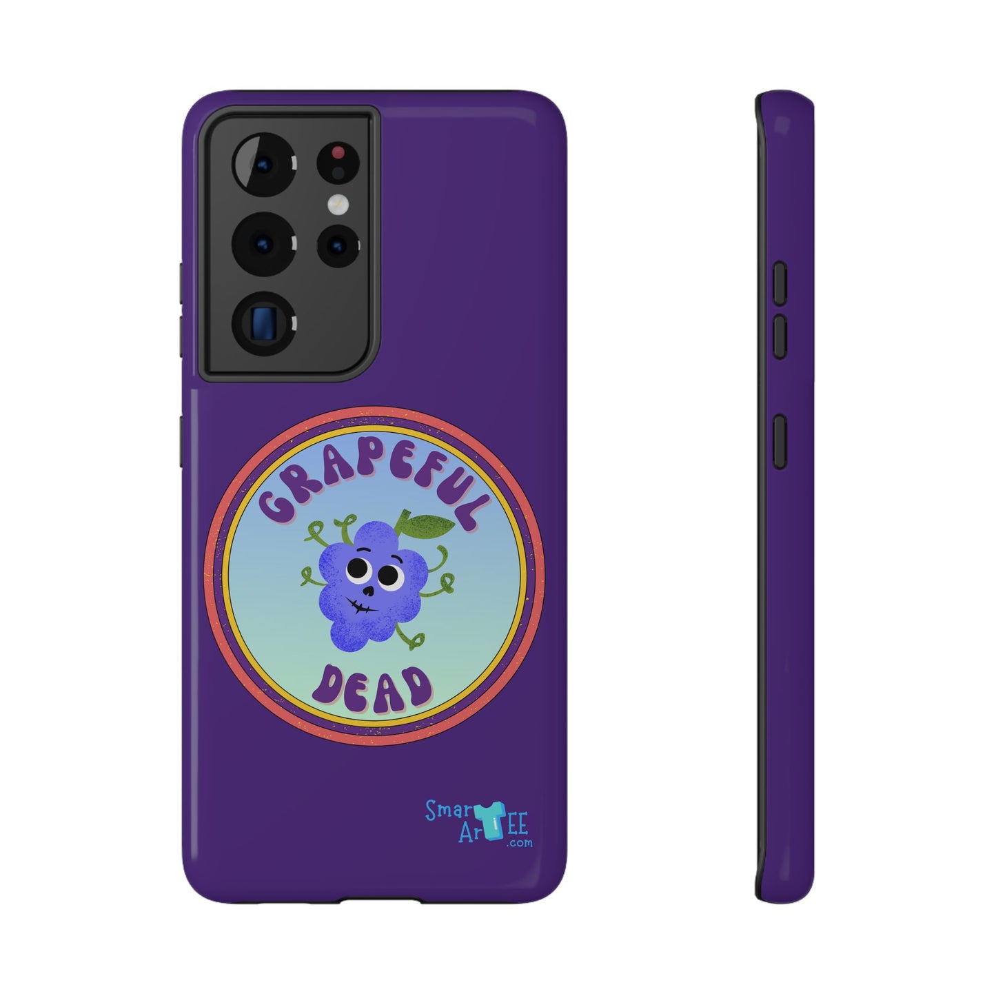 Whimsical Phone Case Featuring Grapeful Dead Design, Unique Protective Cover, Gift for Music Lovers, Fun Accessory for Festivals