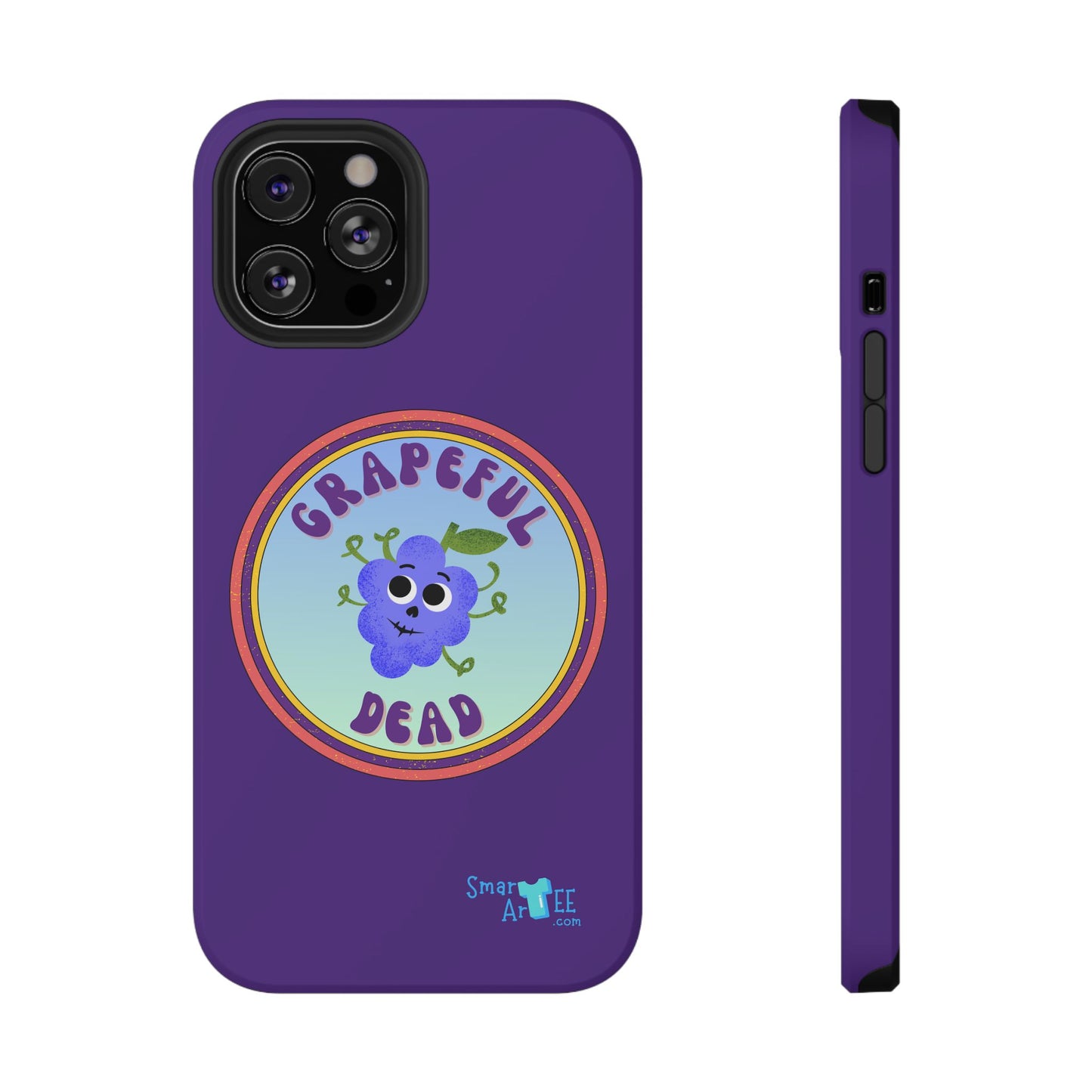 Whimsical Phone Case Featuring Grapeful Dead Design, Unique Protective Cover, Gift for Music Lovers, Fun Accessory for Festivals
