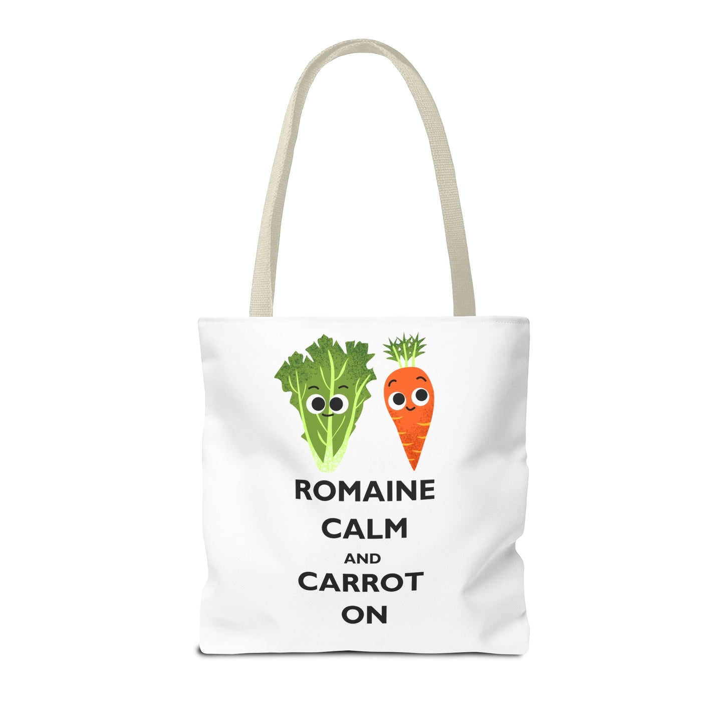 Romaine Calm Tote Bag, Funny Tote for Garden Lovers, Eco-Friendly Shopper, Gift for Veggie Enthusiasts, Grocery Bag, Quirky Farm Bag