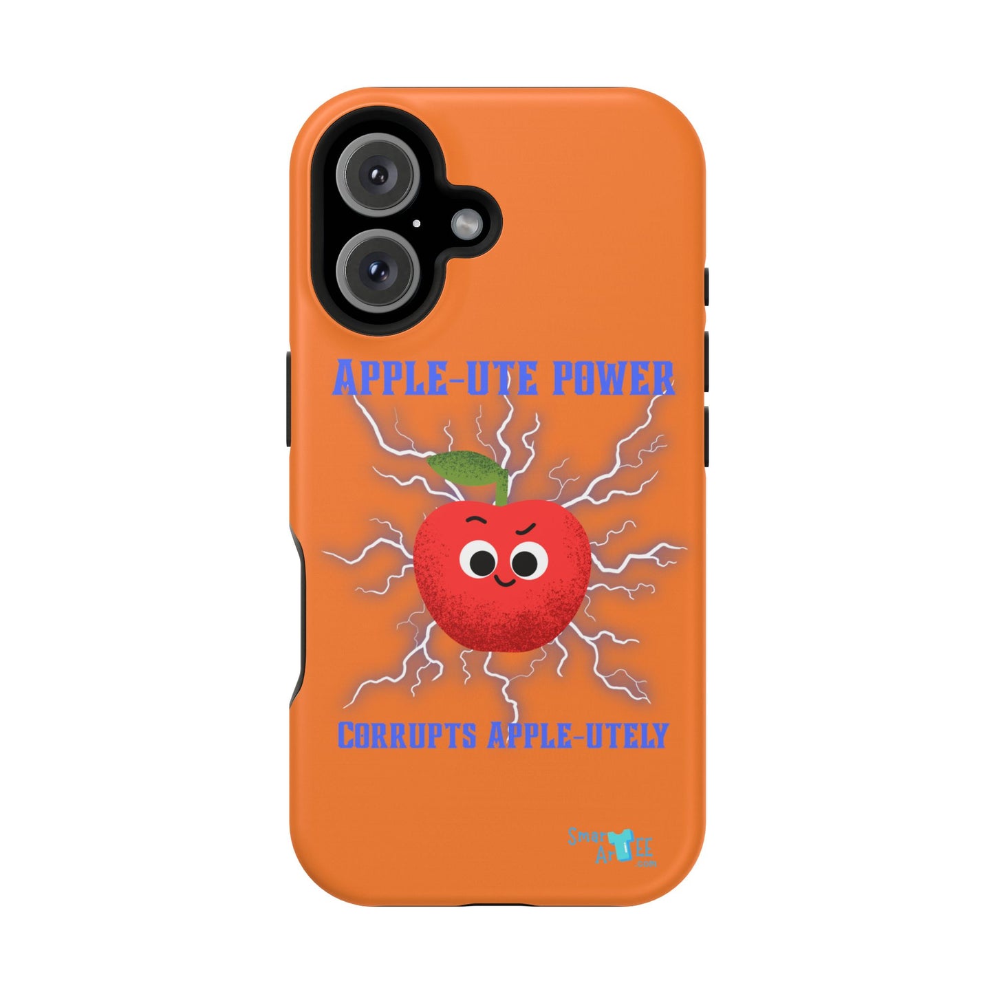 Impact-Resistant Phone Case with Apple Power Design, Cute Phone Protector, Funky Gift for Teens, Fun Accessory, Vibrant Tech Case