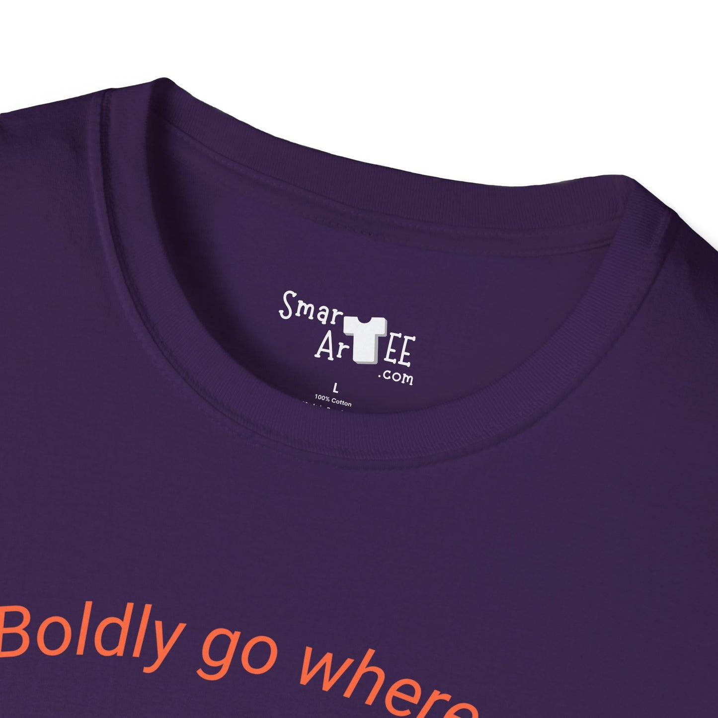 Boldly Go Mango Unisex T-Shirt, Cute Fruit Shirt, Casual Wear, Gift for Fruit Lovers, Quirky Fun Tee, Summer Vibes