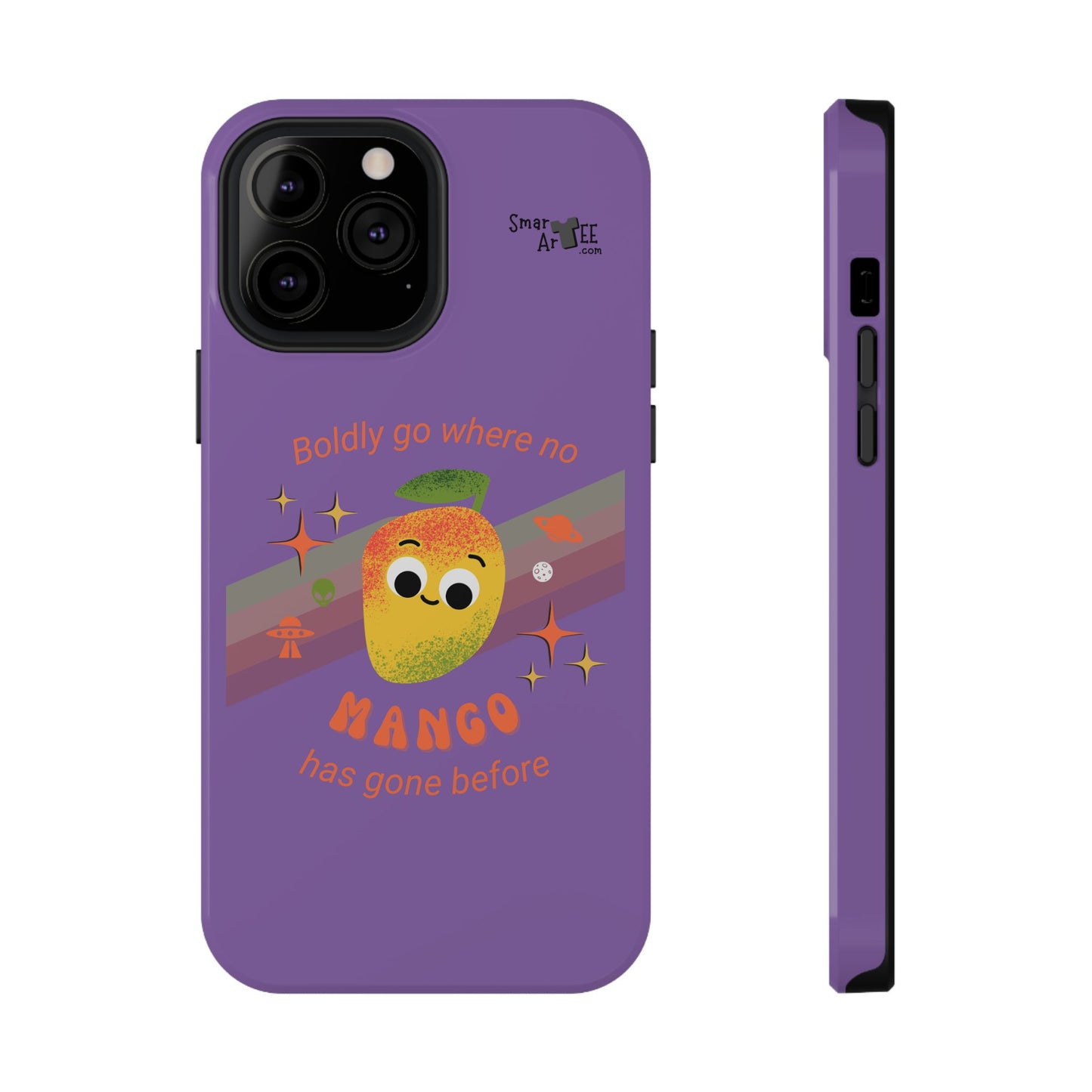 Star Trek Themed Mango Pun Phone Case, Impact-Resistant Case, Quirky Tech Accessory, Cute Phone Cover, Gift for Fruit Lovers