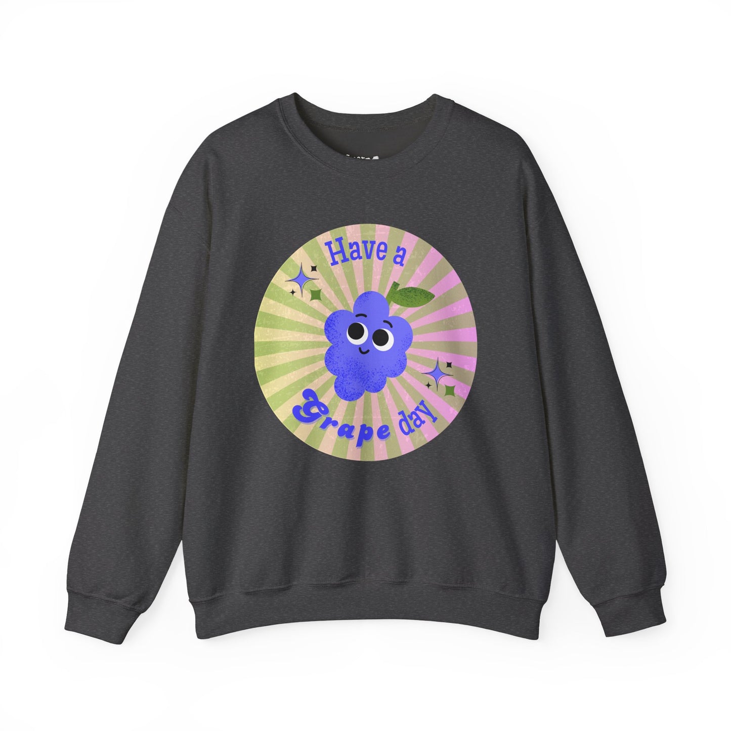 Funny Grape Pun Sweatshirt, Whimsical Art Clothing, Unisex Sweater, Great Gift Idea, Relaxed Comfy Style