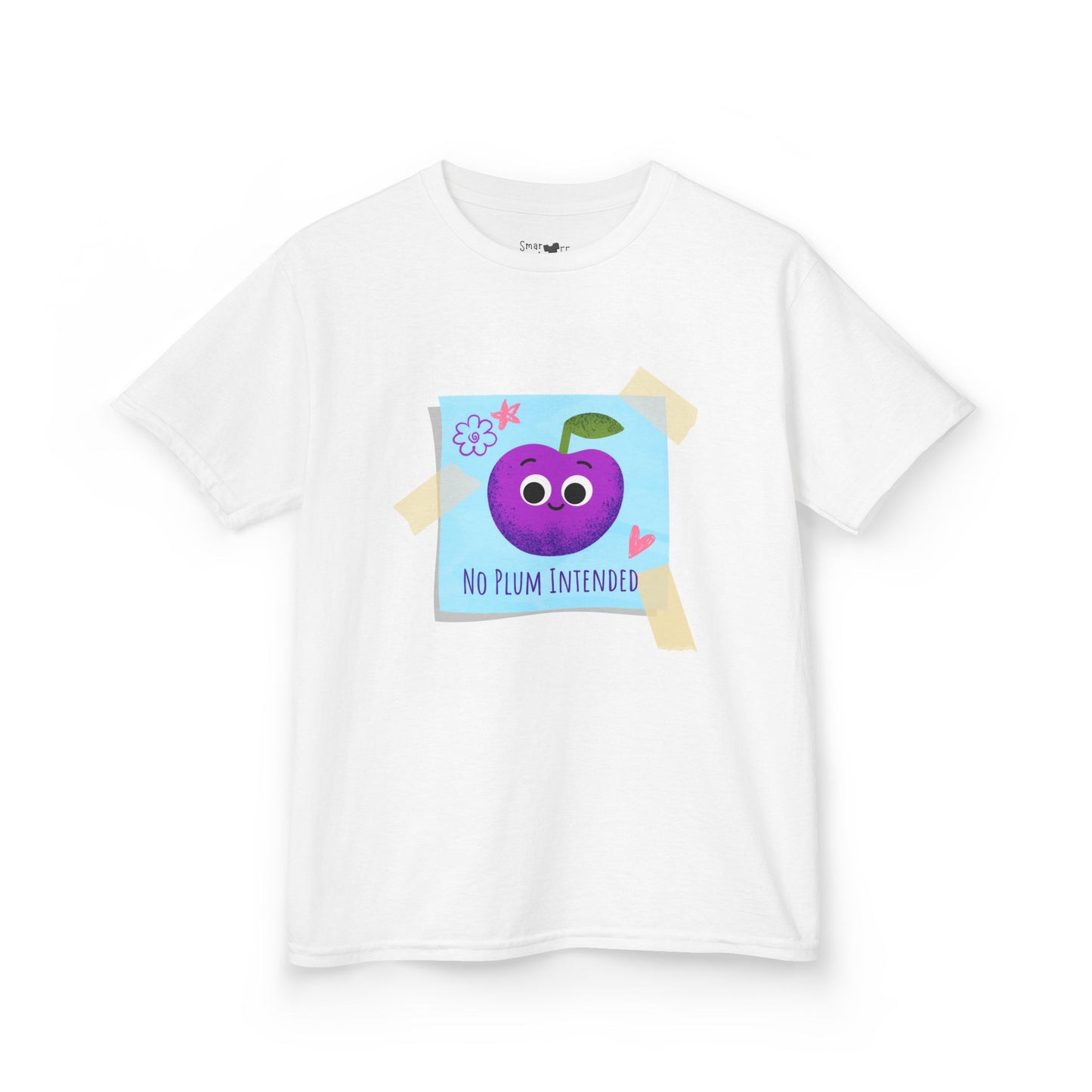 Kids Graphic Tee, Funny Kids Pun Shirt, Cute Apparel for Children, No Plum Intended Design, Birthday Gift, Everyday Wear