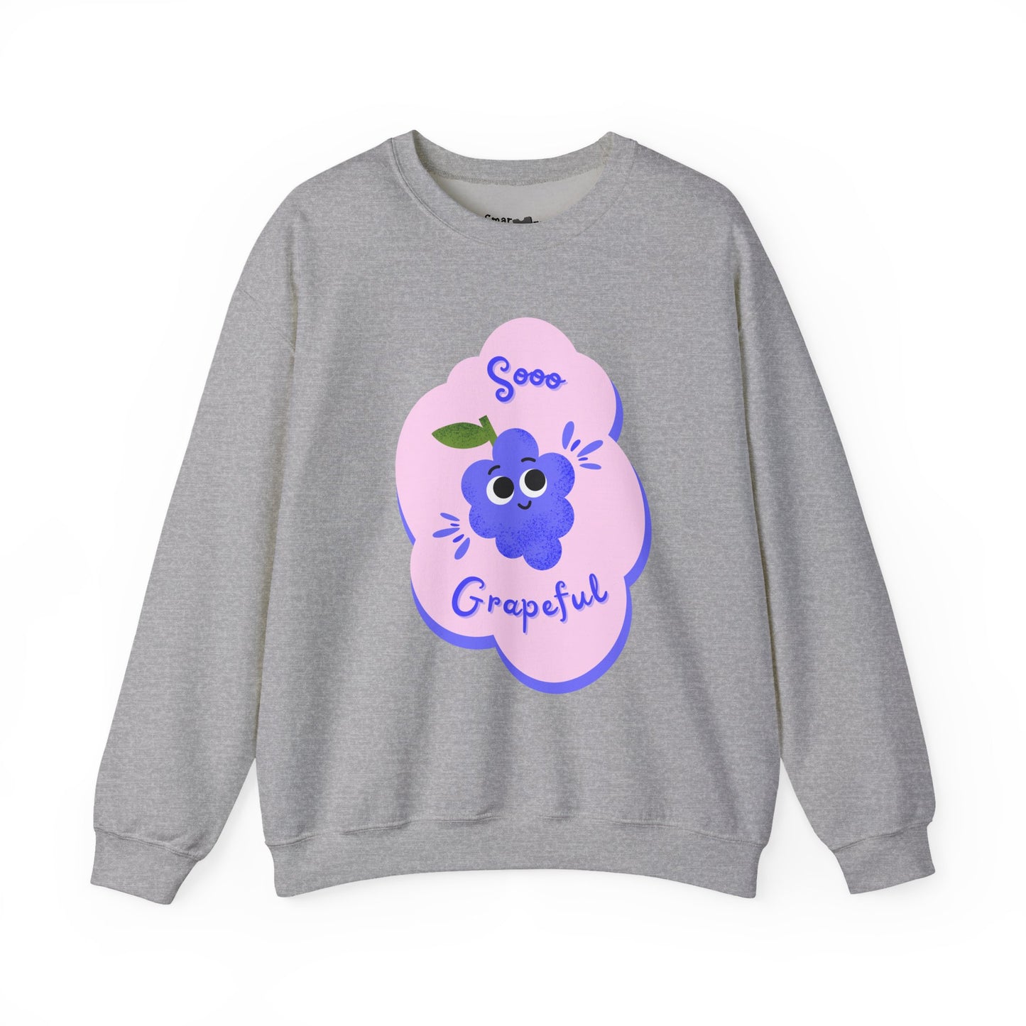 Sooo Grapeful Crewneck Sweatshirt - Cozy Unisex Top, Perfect for Gift Giving, Casual Wear, Fall Fashion, and Everyday Comfort