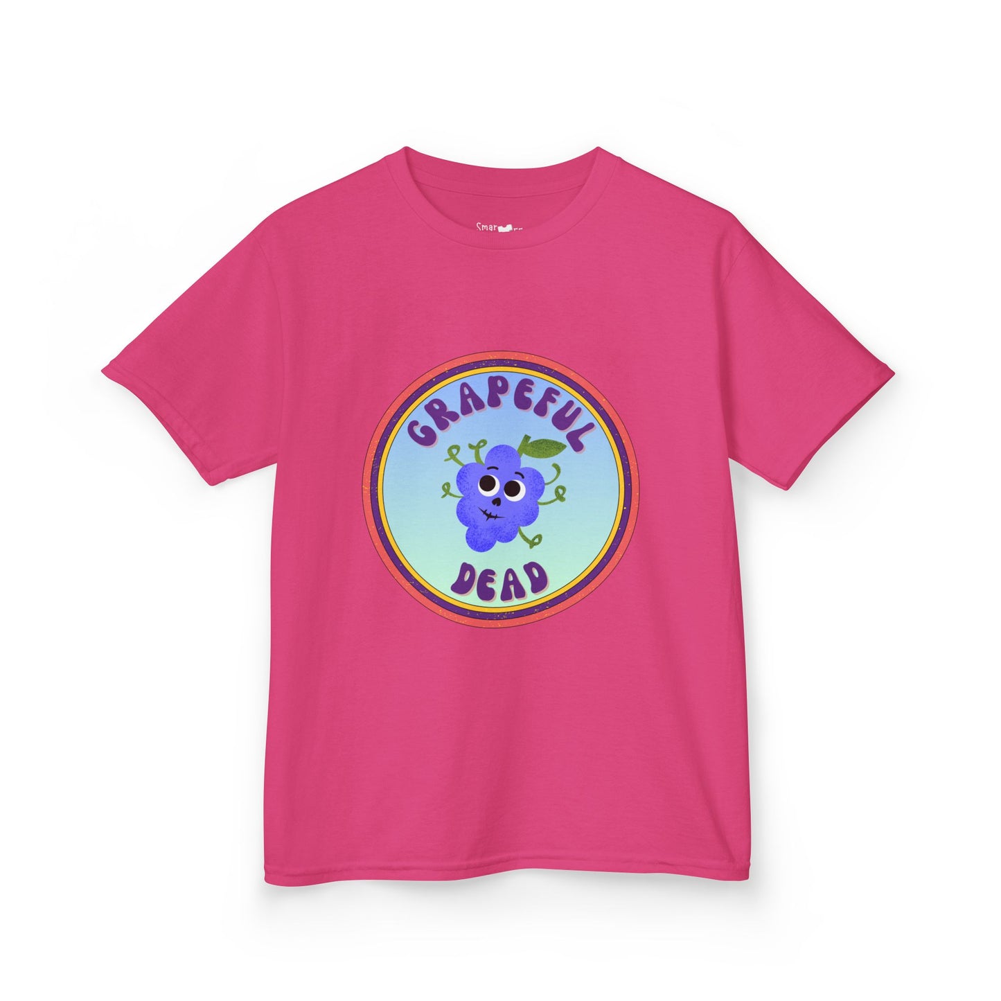 Vibrant Kids Tee with Grapeful Dead Design, Fun Casual Wear for Festivals, Birthdays, or Everyday Adventures