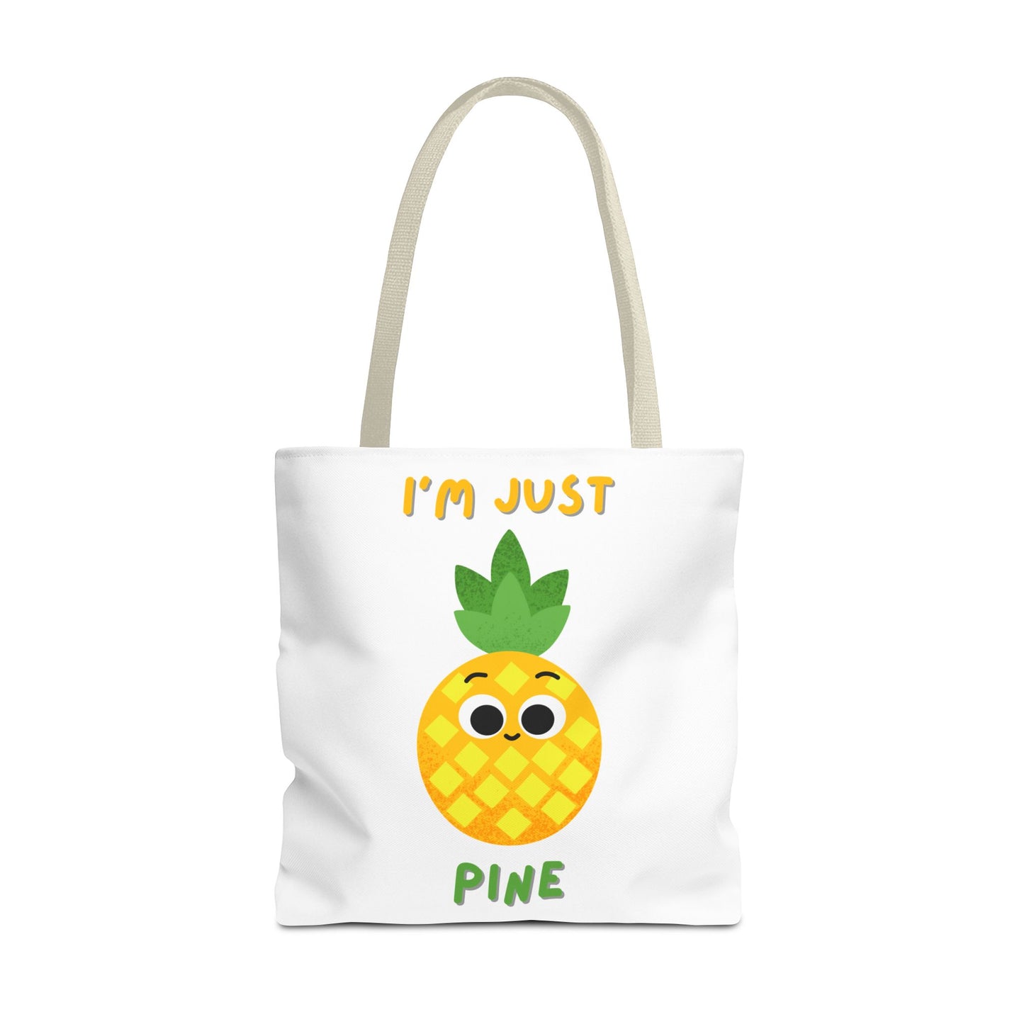 Cute Pineapple Tote Bag, Fun Shopper Bag, Beach Bag, Eco-Friendly Tote, Gift for Fruit Lovers, Summer Accessory