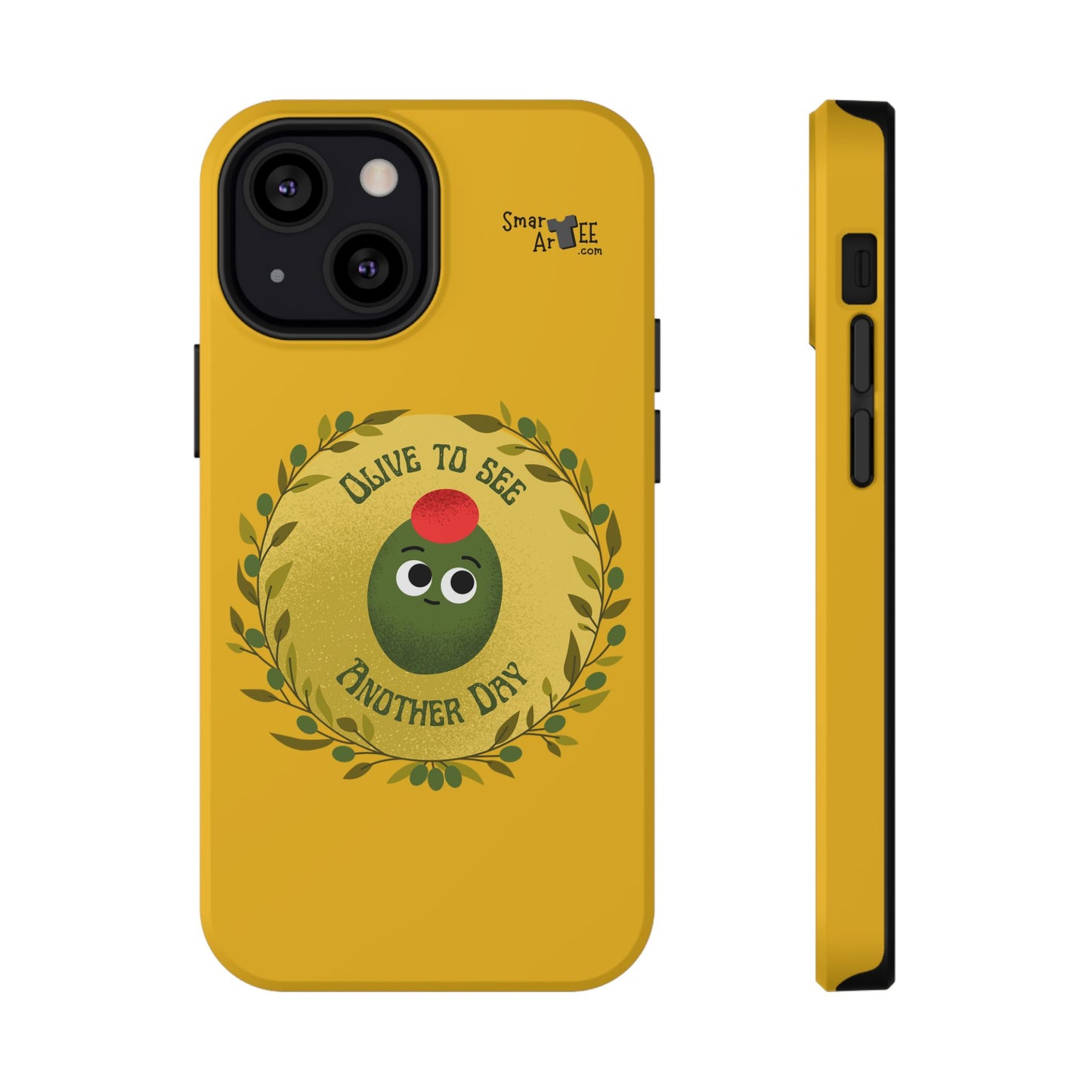 Cute Olive Phone Case, Impact-Resistant Phone Cover, Great Gift for All Ages, Trendy Cell Case, Fun Phone Accessory, Unique Olive Design