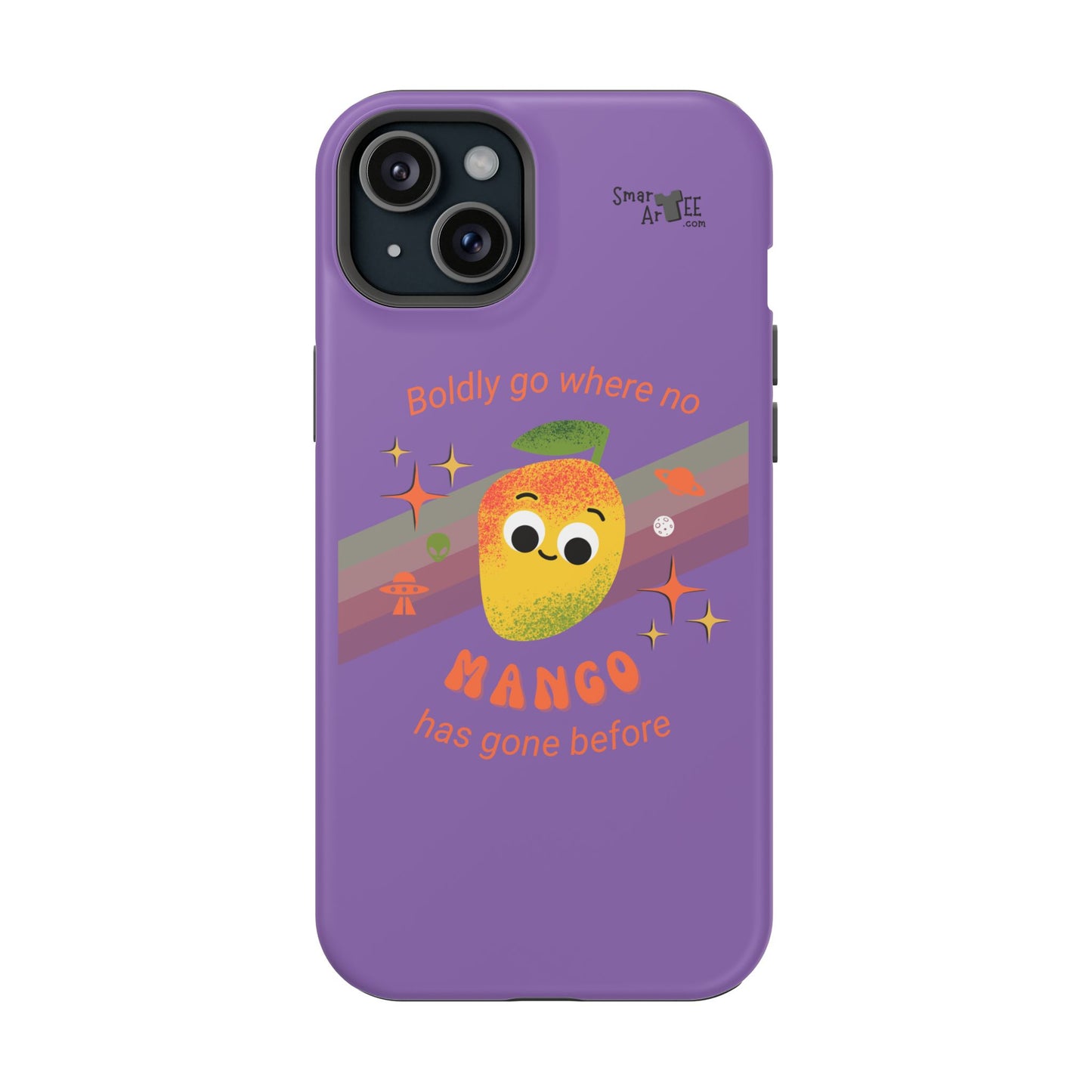Star Trek Themed Mango Pun Phone Case, Impact-Resistant Case, Quirky Tech Accessory, Cute Phone Cover, Gift for Fruit Lovers