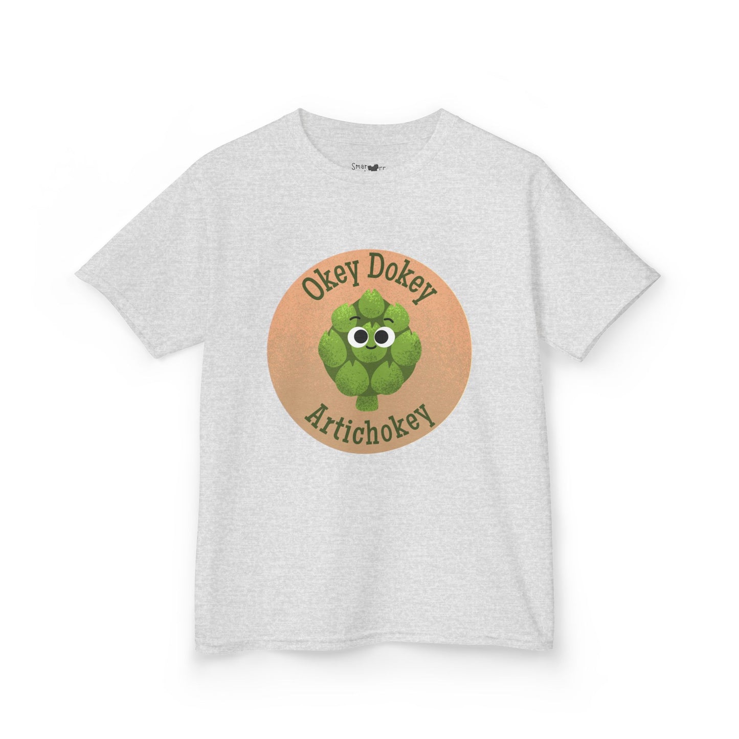 Kids Funny Graphic Tee with 'Okey Dokey Artichokey' Design, Cute Kids Shirt, Playful Apparel, Gift for Children, Summer Wear