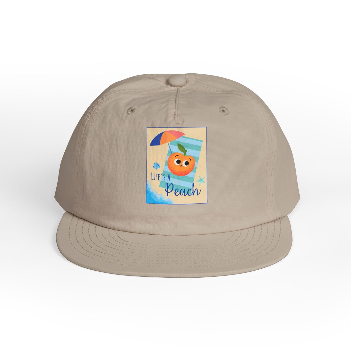Life's a Beach Pun Surf Cap - Fun Beach Hat, Summer Accessory, Gift for Surfers, Cute Vacation Cap, Beach-Themed Apparel