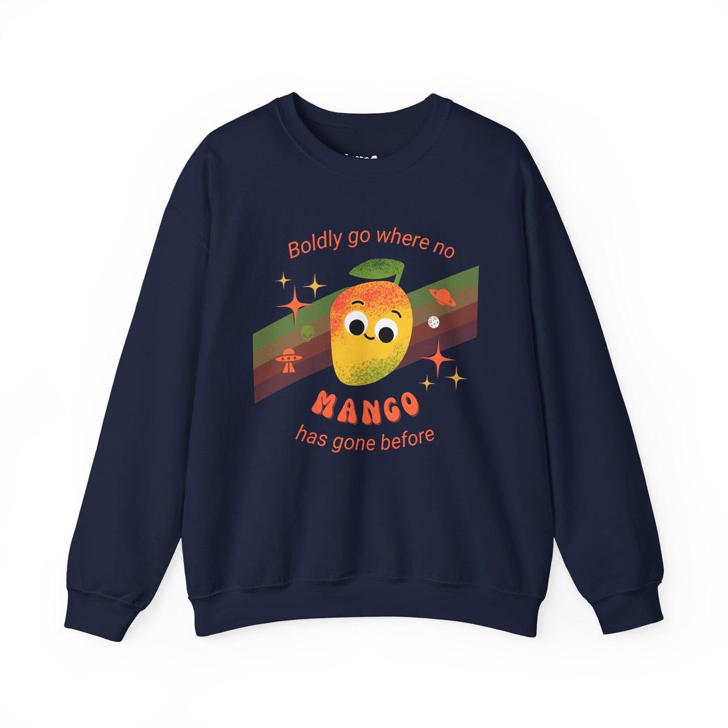 Mango Adventure Crewneck Sweatshirt, Cute Mango Sweatshirt, Fun Fruit Pun Apparel, Perfect Gift for Friends