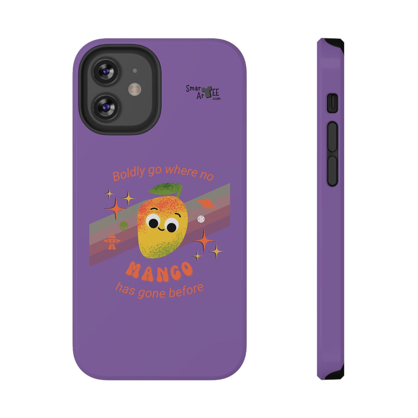 Star Trek Themed Mango Pun Phone Case, Impact-Resistant Case, Quirky Tech Accessory, Cute Phone Cover, Gift for Fruit Lovers