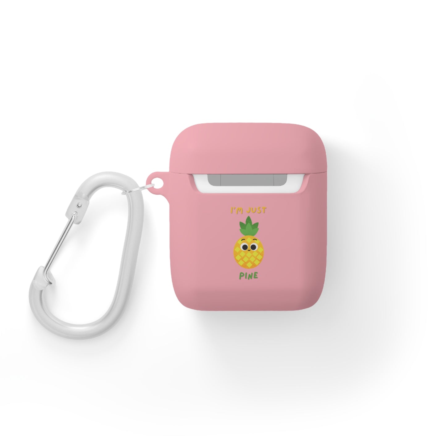 Pineapple AirPods Case Cover | I'm Just Pine | Cute Tech Accessory, Gift for Music Lovers, Fun AirPods Cover, Tropical Vibe