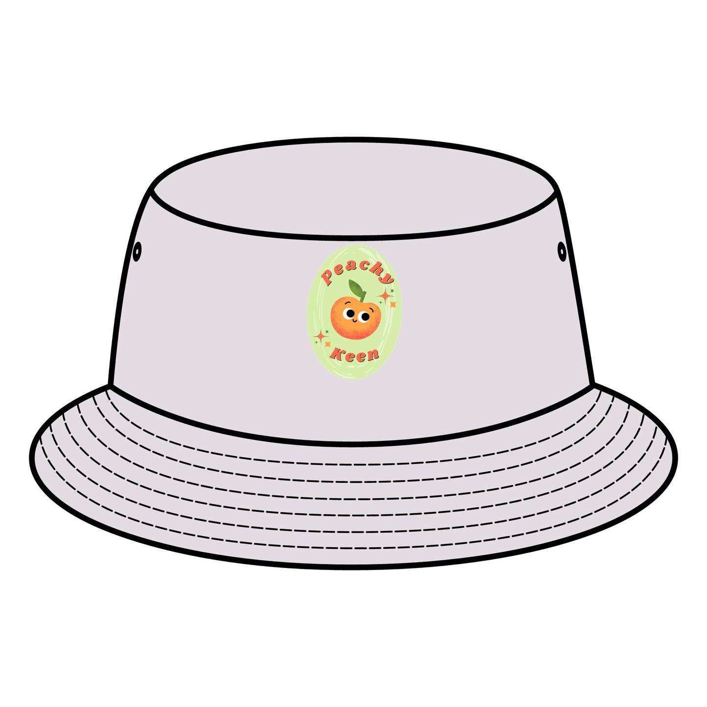 Fun Peachy Pun Bucket Hat - Summer Accessory, Beachwear, Festival Hats, Casual Style, Gift for Friends