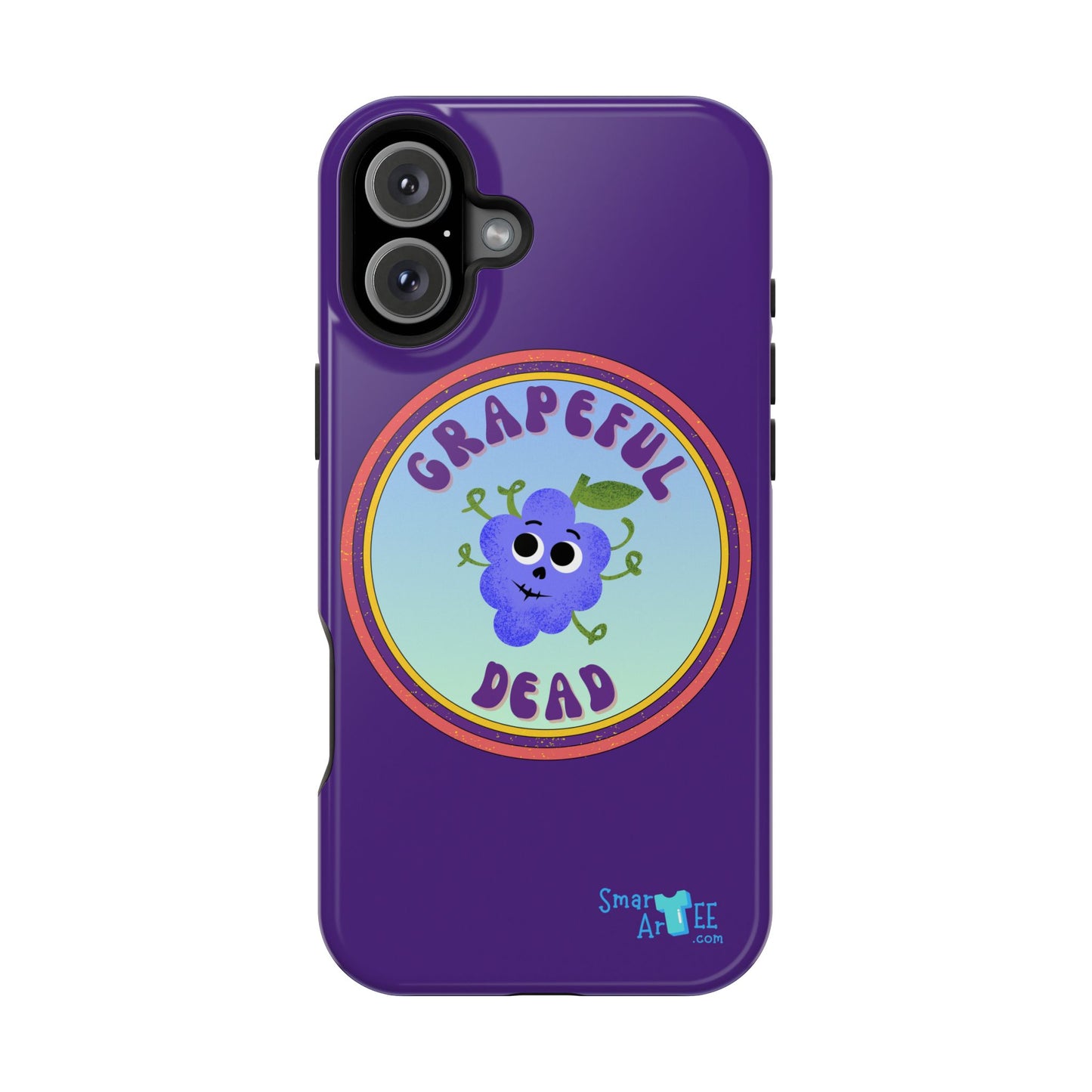 Whimsical Phone Case Featuring Grapeful Dead Design, Unique Protective Cover, Gift for Music Lovers, Fun Accessory for Festivals