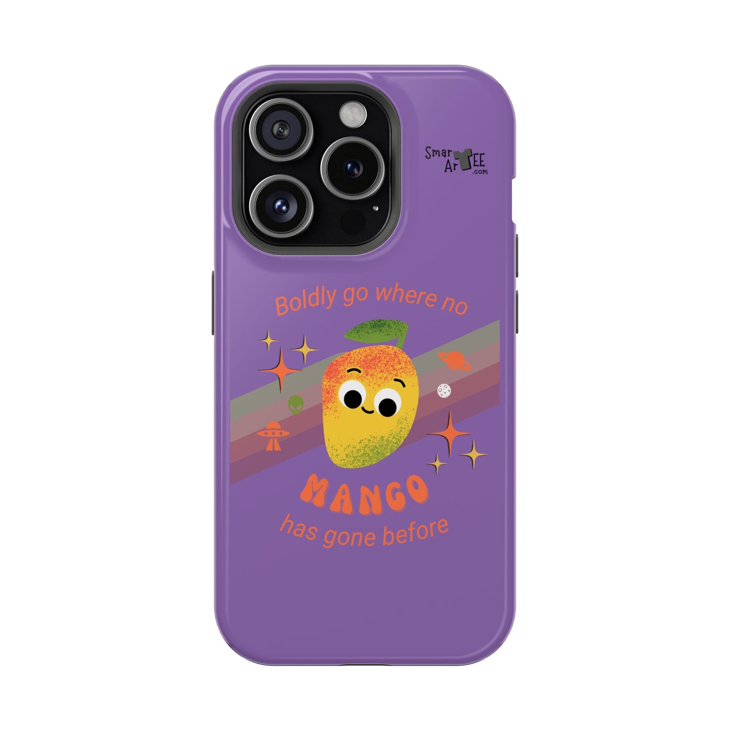 Star Trek Themed Mango Pun Phone Case, Impact-Resistant Case, Quirky Tech Accessory, Cute Phone Cover, Gift for Fruit Lovers