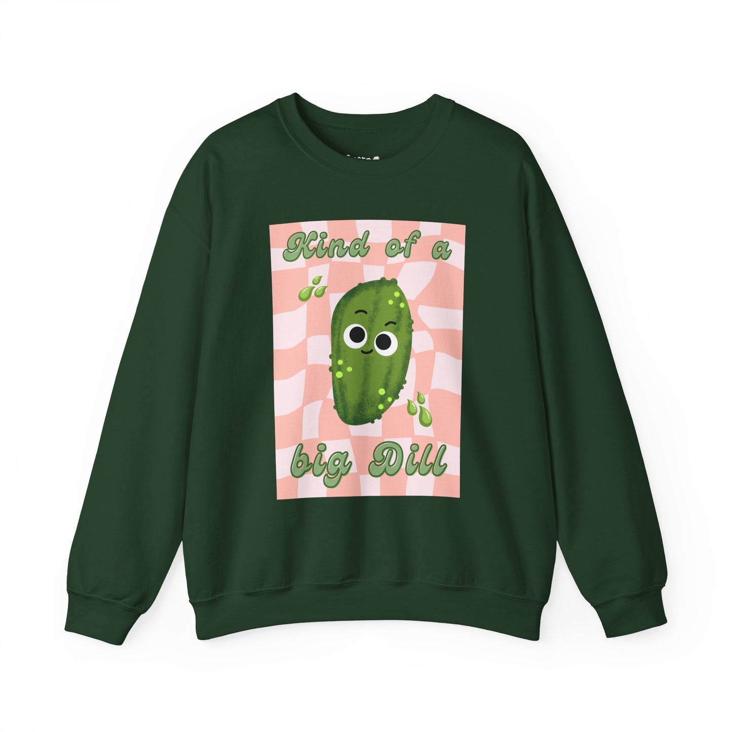 Whimsical Pickle Pun Sweatshirt, Funny Cozy Vegetable Pun Sweatshirt, Whimsical Gift Ideas, Fun For All