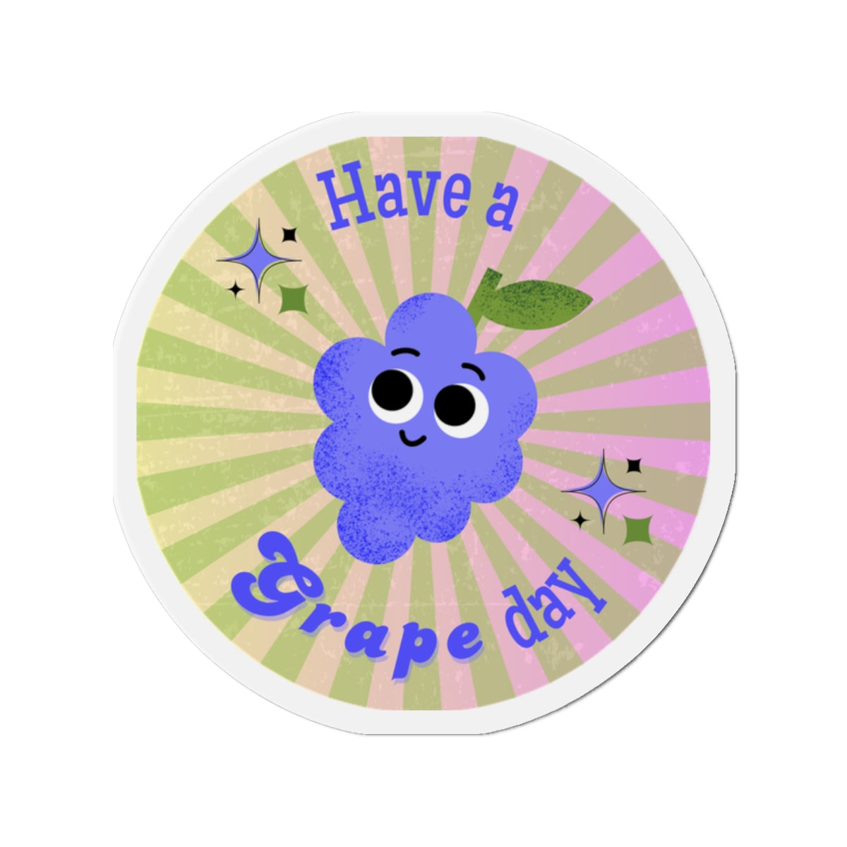 Cheerful Fruit-Themed Die-Cut Magnets - "Have a Grape Day" Design, Fun Home Decor, Gifts for Kids, Office Decor, Fridge Magnet