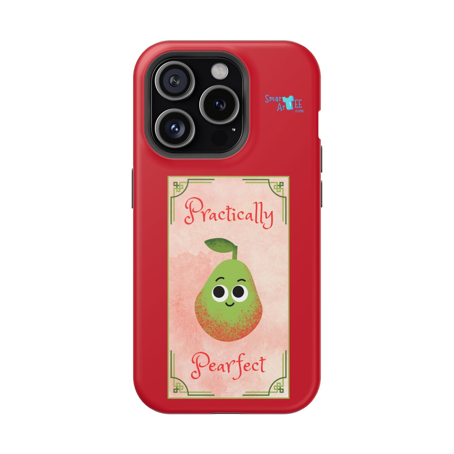 Cute Impact-Resistant Phone Case - Practically Pearfect, Fun Gift for Kids, Durable Phone Cover, Unique Phone Accessory, Youthful Style