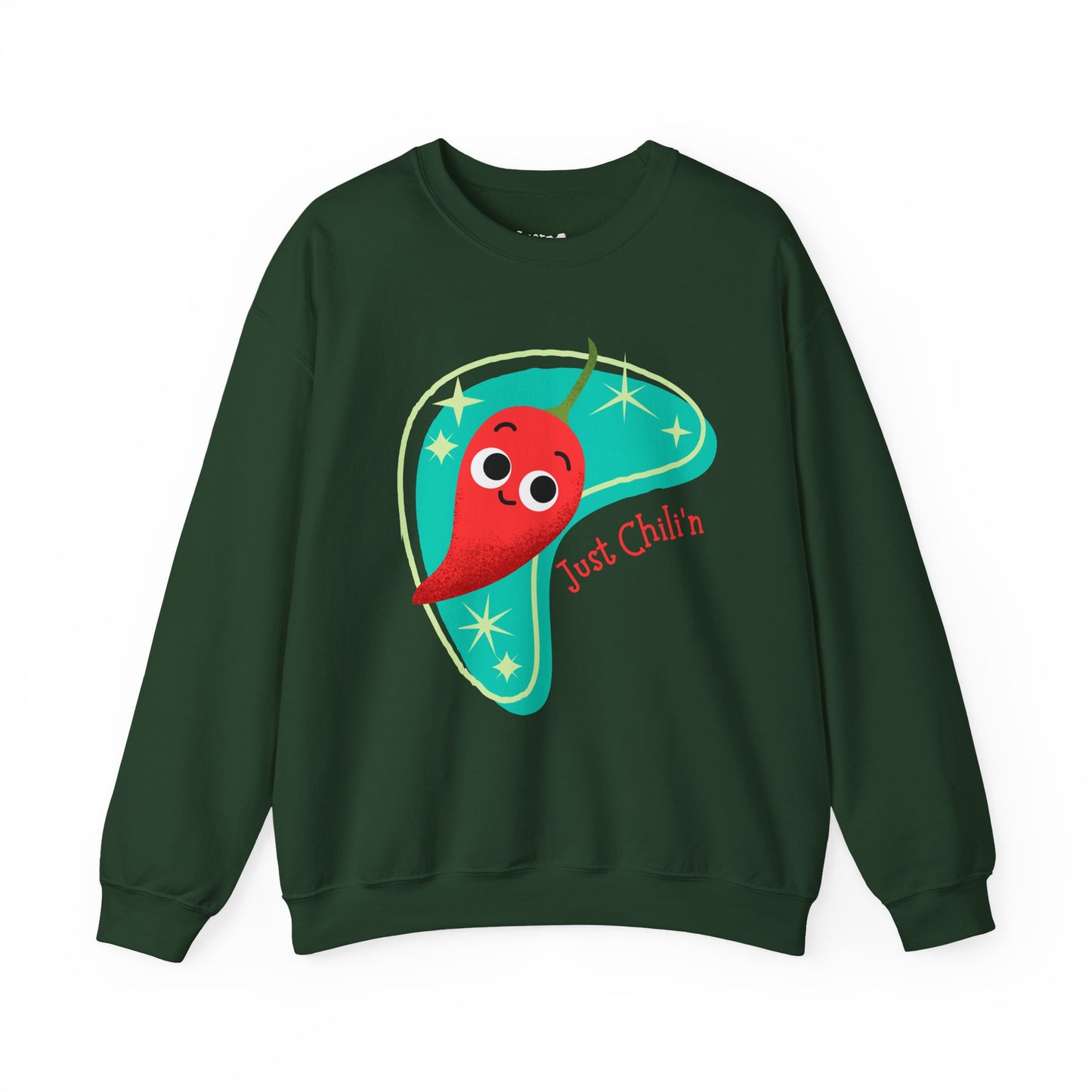 Chili'n Pun Sweatshirt, Cozy Vegetable Pun Sweatshirt, Great Gift Idea, Relaxing Days