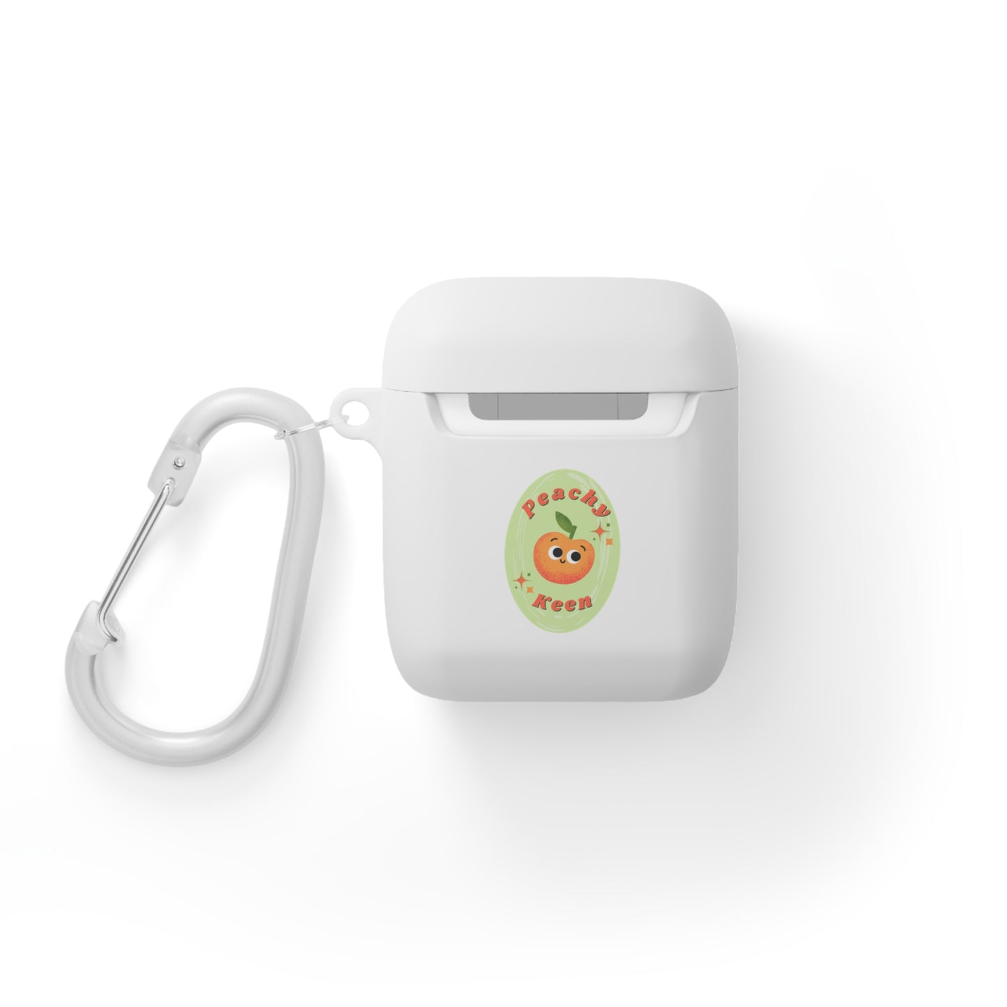 Peachy Keen AirPods Case Cover, Cute AirPods Pro Sleeve, Unique Apple Accessory, Gift for Music Lovers, Fun AirPods Holder