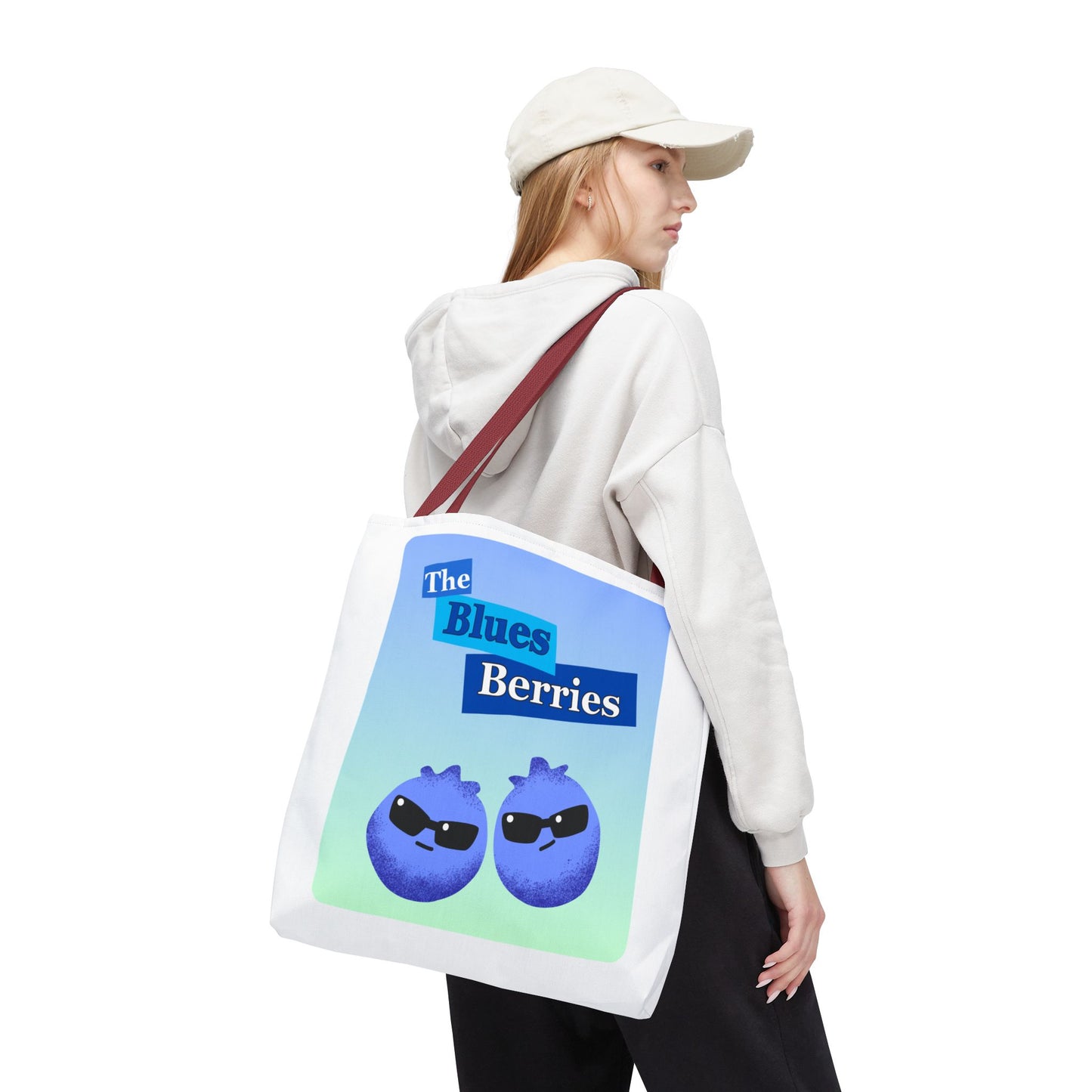 Sassy Blues Berries Tote Bag | Fun Berry Art, Grocery Shopping, Beach Day, Gift for Berry Lovers, Eco-Friendly Bag