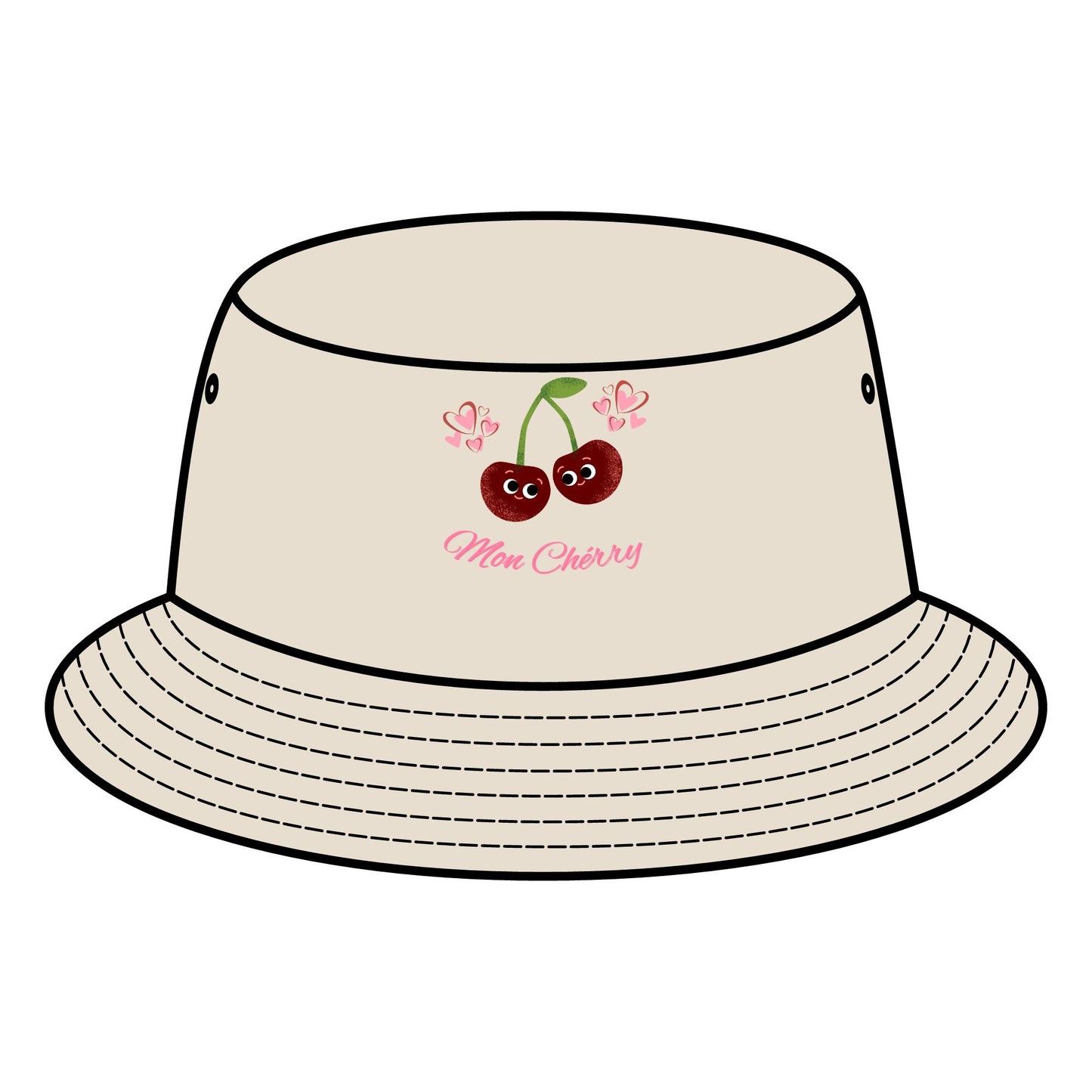 Charming Cherry Bucket Hat, Cherry Lover Gift, Fun Summer Accessory, Cute Outdoor Hats, Adjustable Fashion Hat