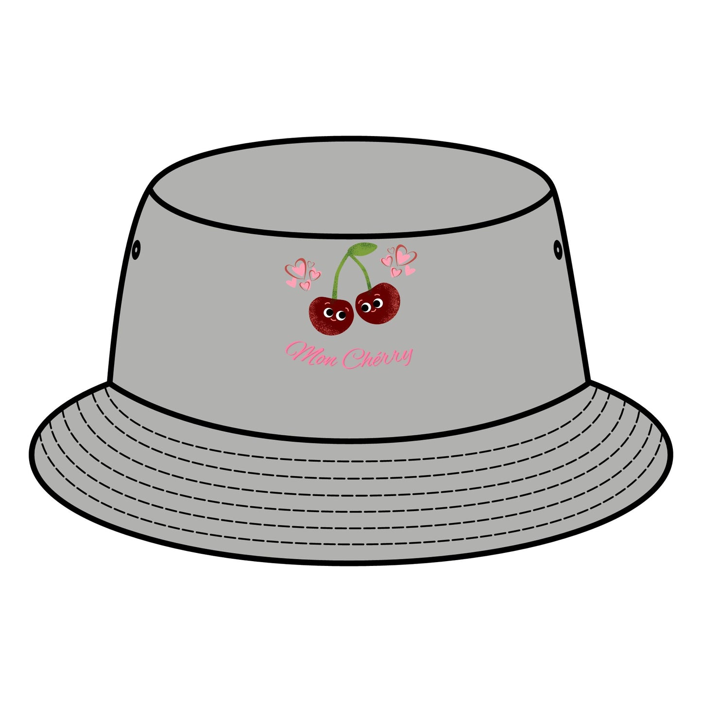 Charming Cherry Bucket Hat, Cherry Lover Gift, Fun Summer Accessory, Cute Outdoor Hats, Adjustable Fashion Hat