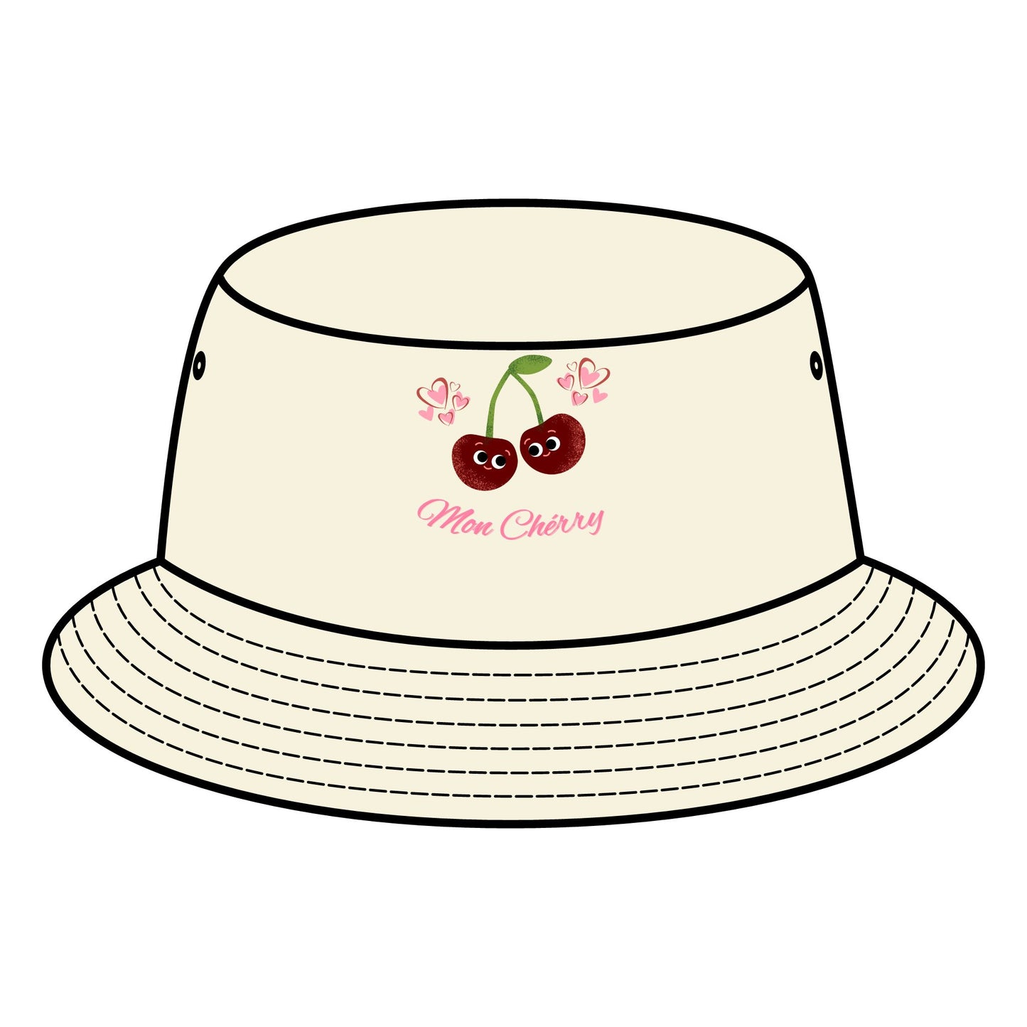 Charming Cherry Bucket Hat, Cherry Lover Gift, Fun Summer Accessory, Cute Outdoor Hats, Adjustable Fashion Hat