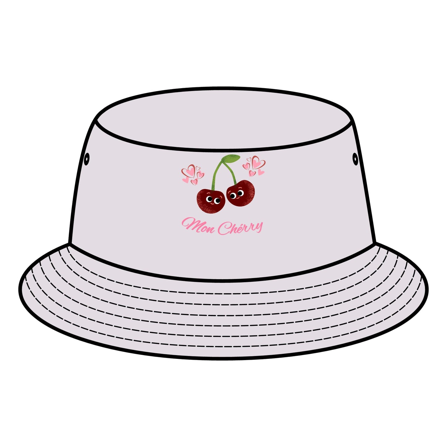 Charming Cherry Bucket Hat, Cherry Lover Gift, Fun Summer Accessory, Cute Outdoor Hats, Adjustable Fashion Hat