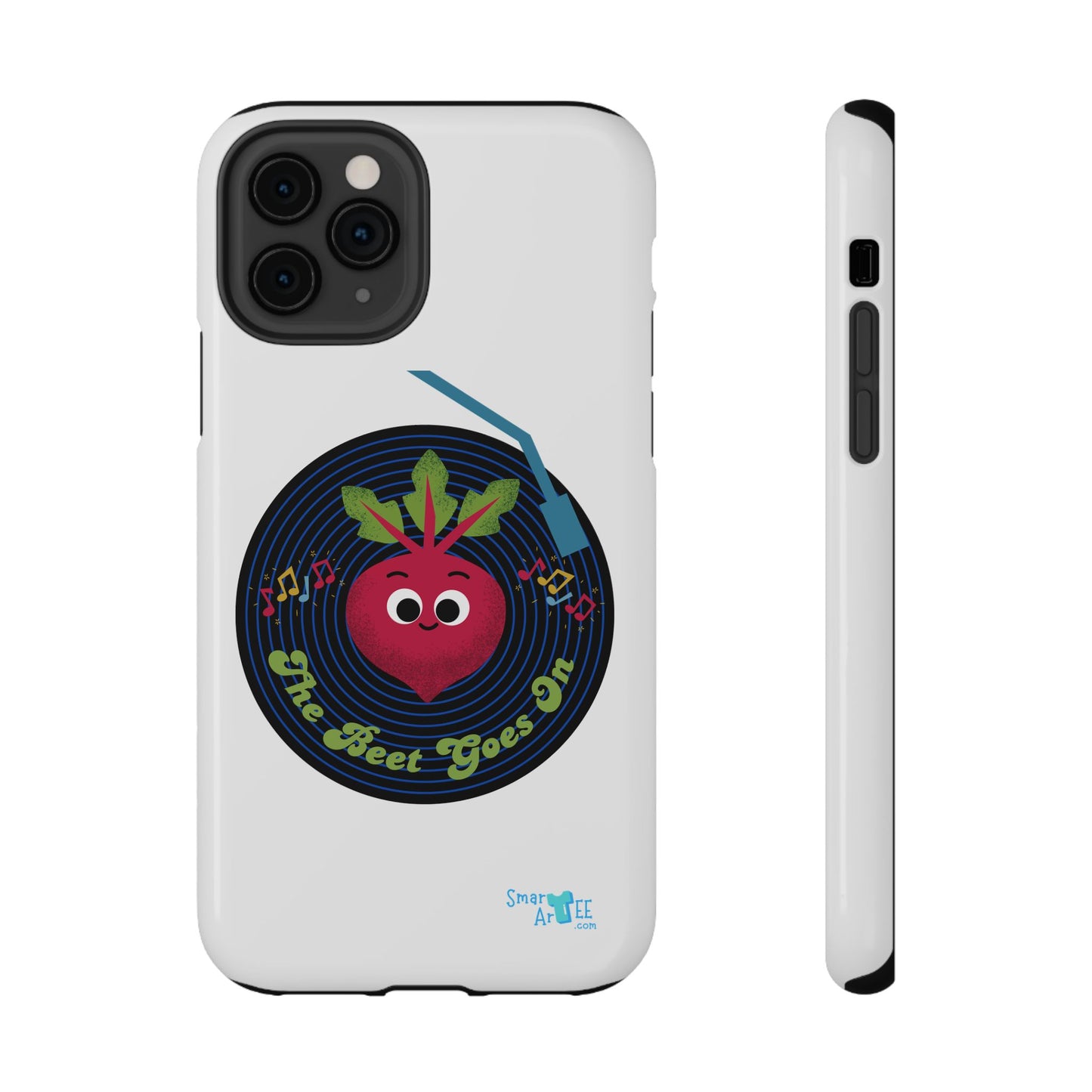 Fun Impact-Resistant Phone Cases - Unique Phone Accessories, Beet Pun Themed, Holiday Present