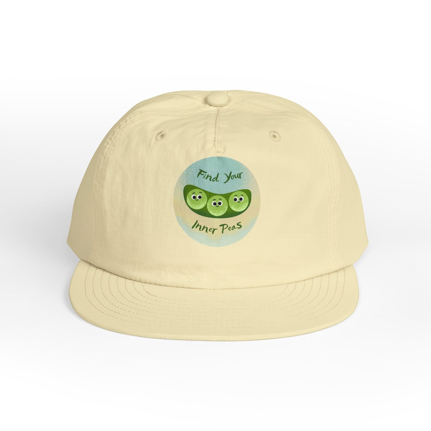 Surf Cap, Find Your Inner Peace Hat, Beachwear Accessories, Summer Cap, Fun Prints, Relaxation Gear, Outdoor Lifestyle