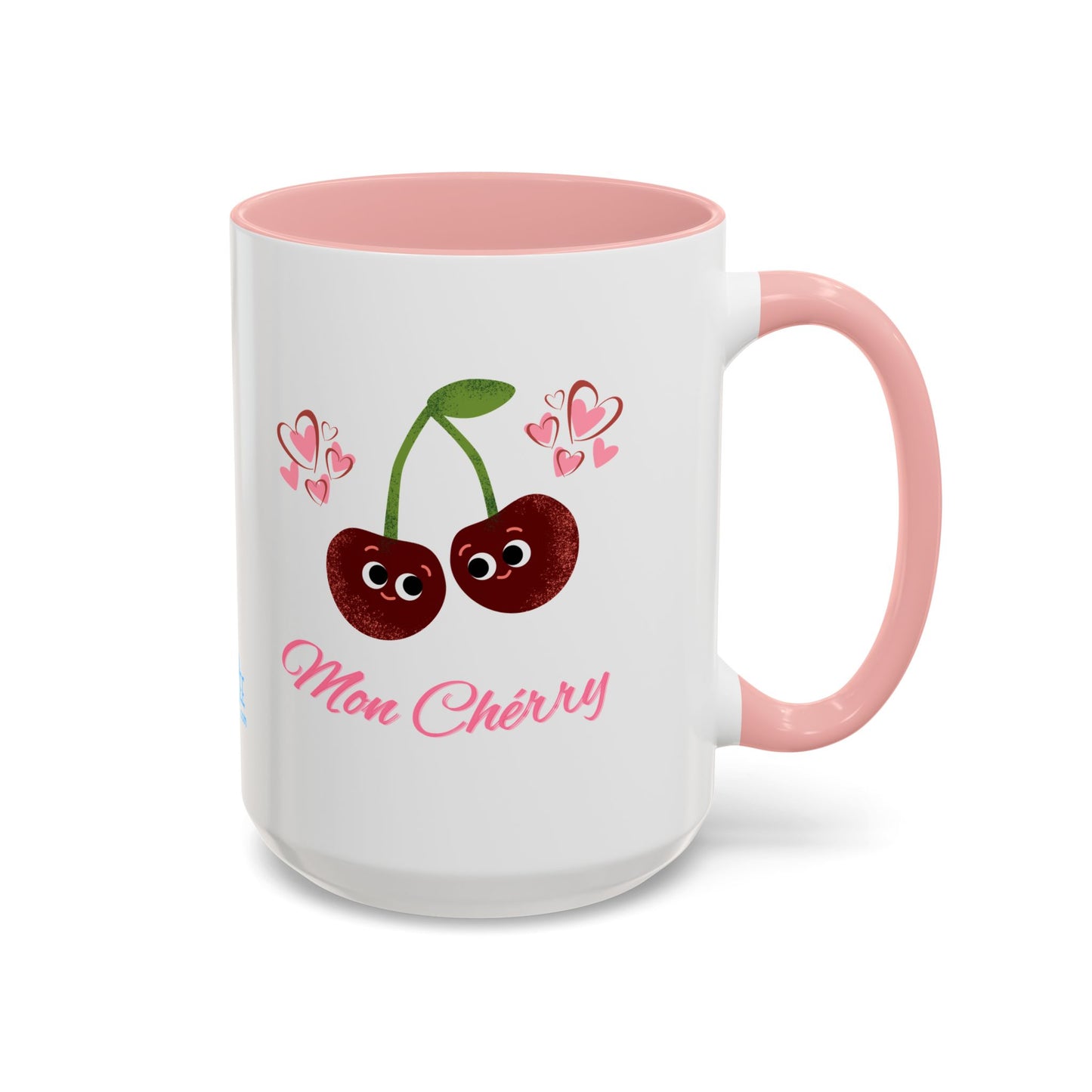 Cute Cherry Accent Coffee Mug - Fun Gift for Cherry Lovers, Coffee Lover Decor, Valentine's Day, Cute Kitchenware