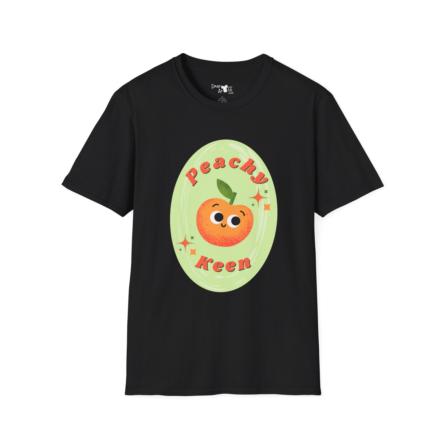 Peachy Keen Unisex Softstyle T-Shirt | Cute Fruit Tee | Fun Summer Apparel | Gift for Friends | Casual Outfit