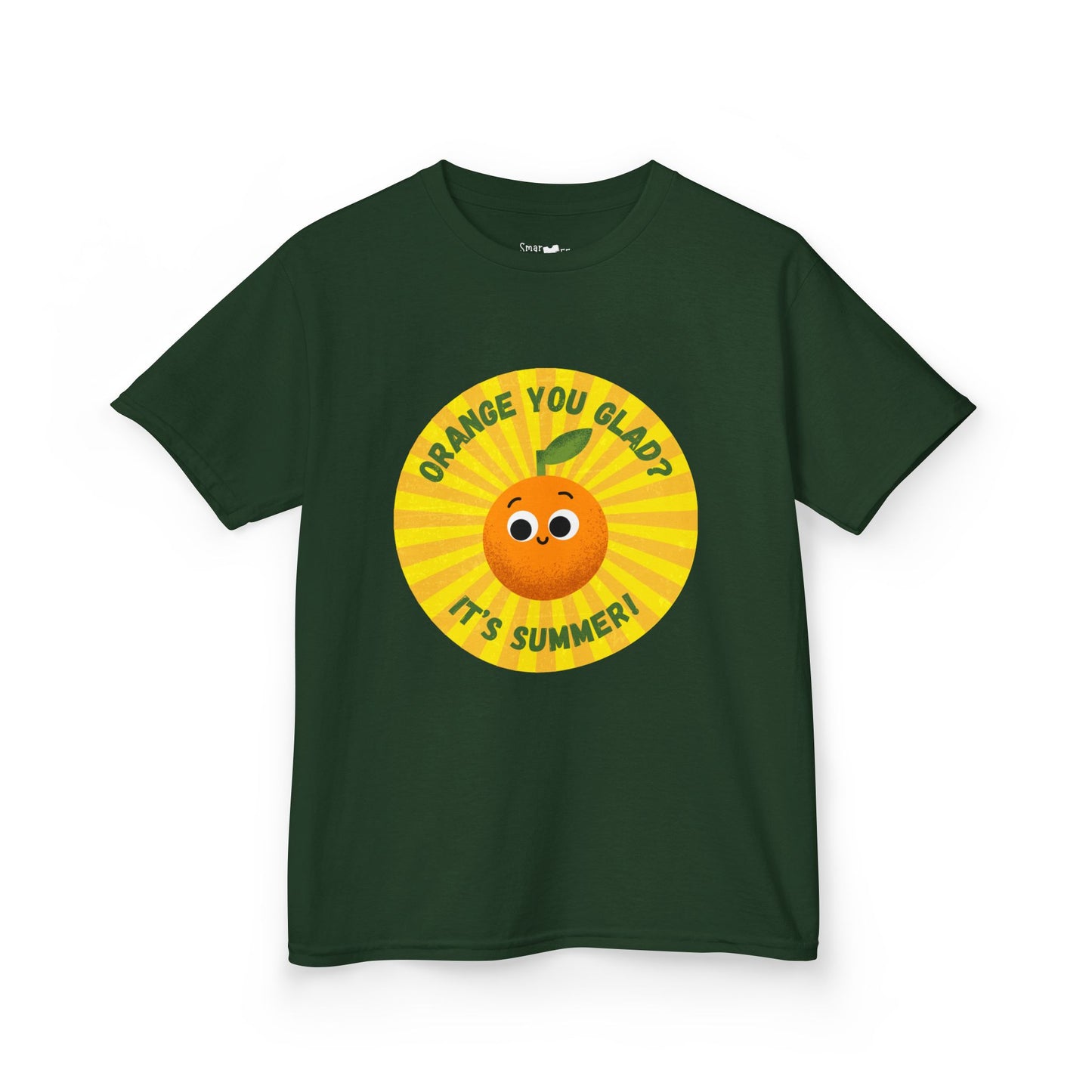 Kids Summer Tee with Fun Orange Design | Cute Tees for Kids, Summer Apparel, Casual Wear, Gift for Birthdays, Seasonal Vibes