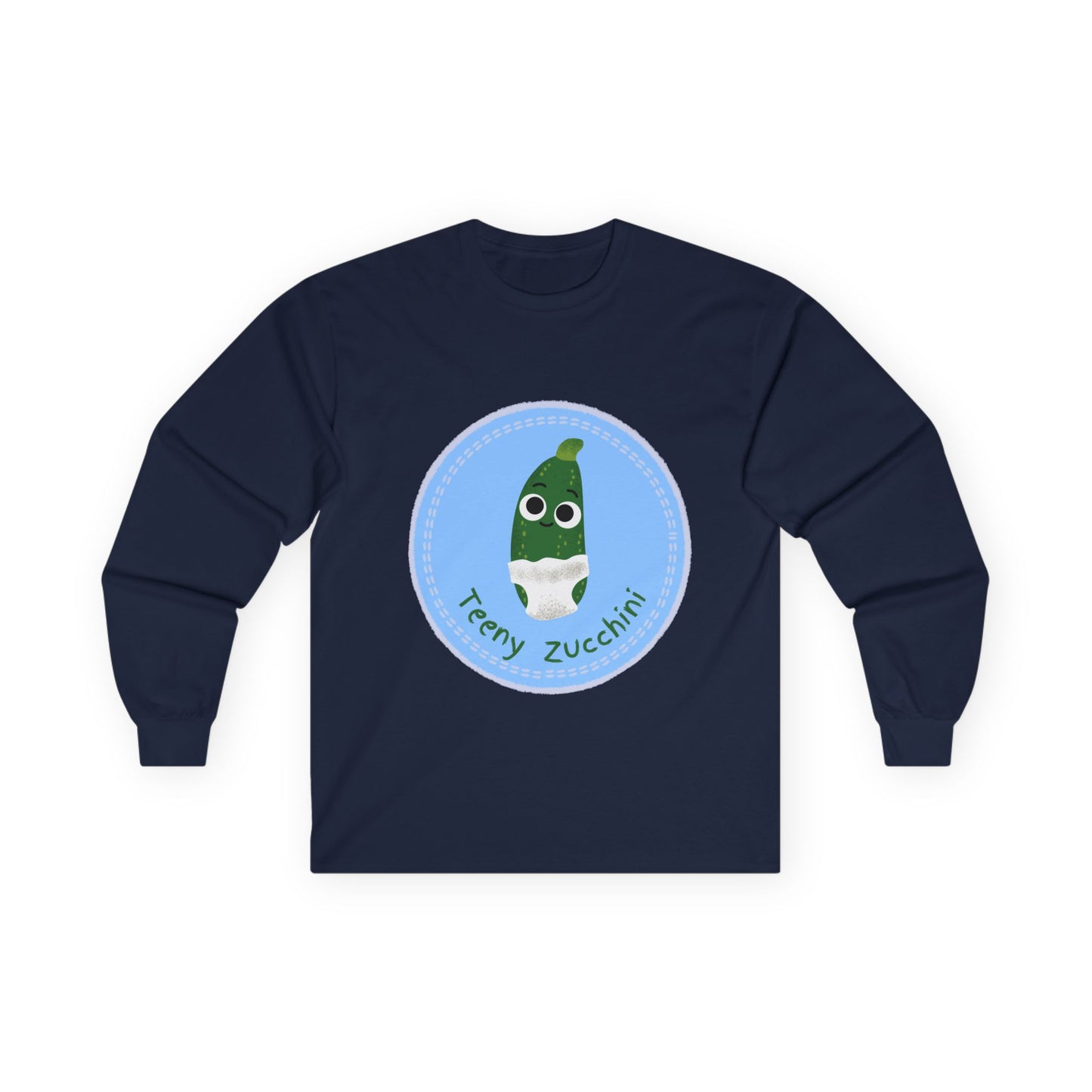 Fun Zucchini Long Sleeve Tees, Unisex Cotton Shirt, Gardening Gift, Vegetable Lover Cozy Shirt, Cute Produce Apparel