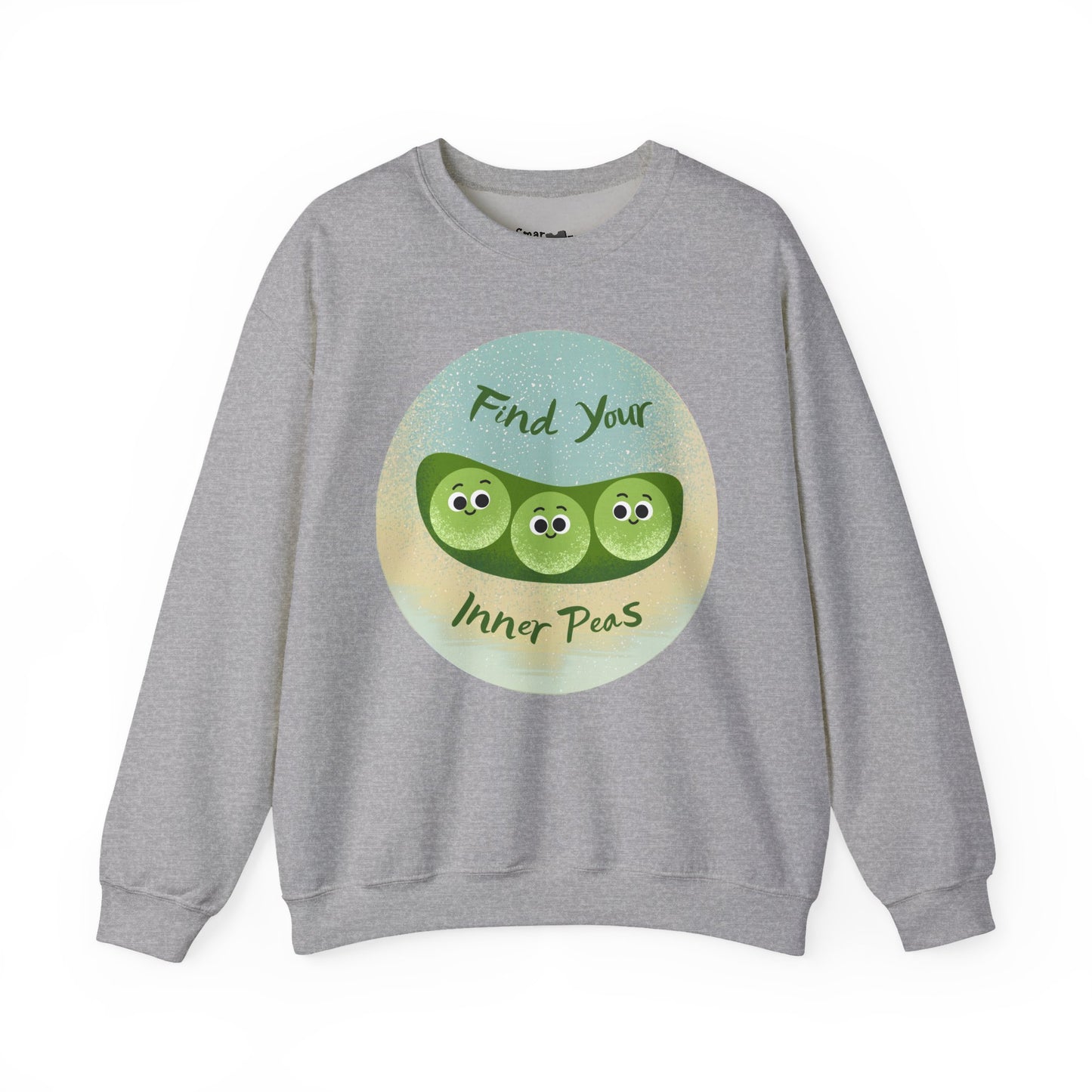 Find Your Inner Peas Sweatshirt | Funny Vegetable Pun Crewneck for Garden Lovers, Gift for Plant Parents, Relaxed Style for Everyday Wear
